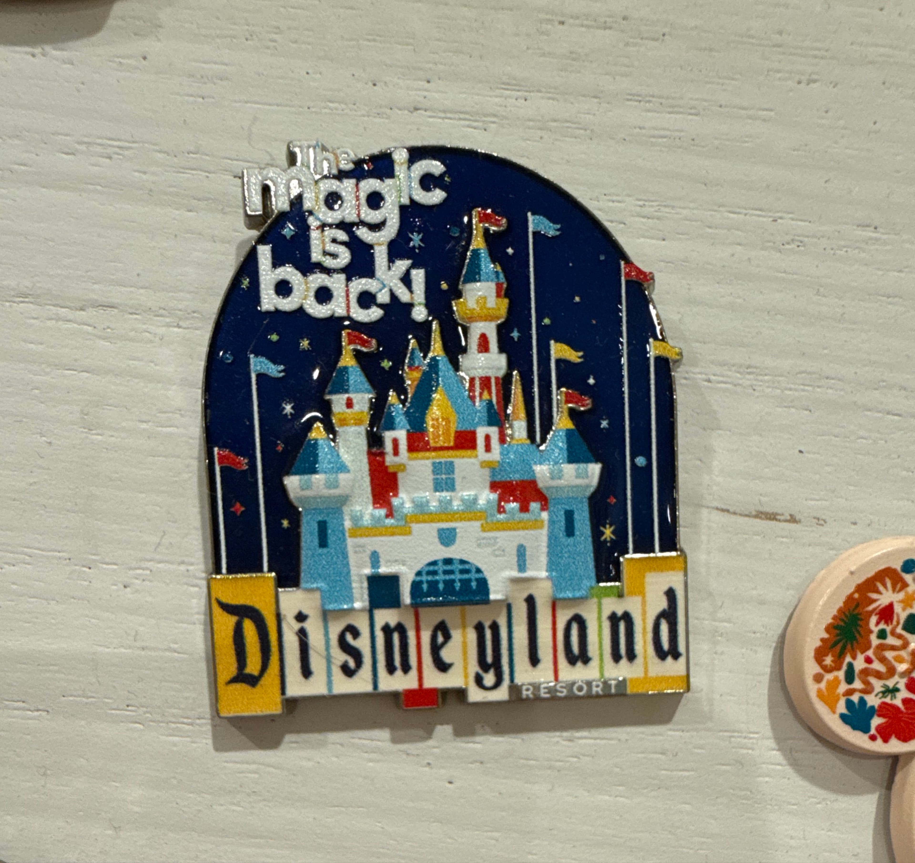 Limited Release The Magic is Back Sleeping Beauty Castle Pin front
