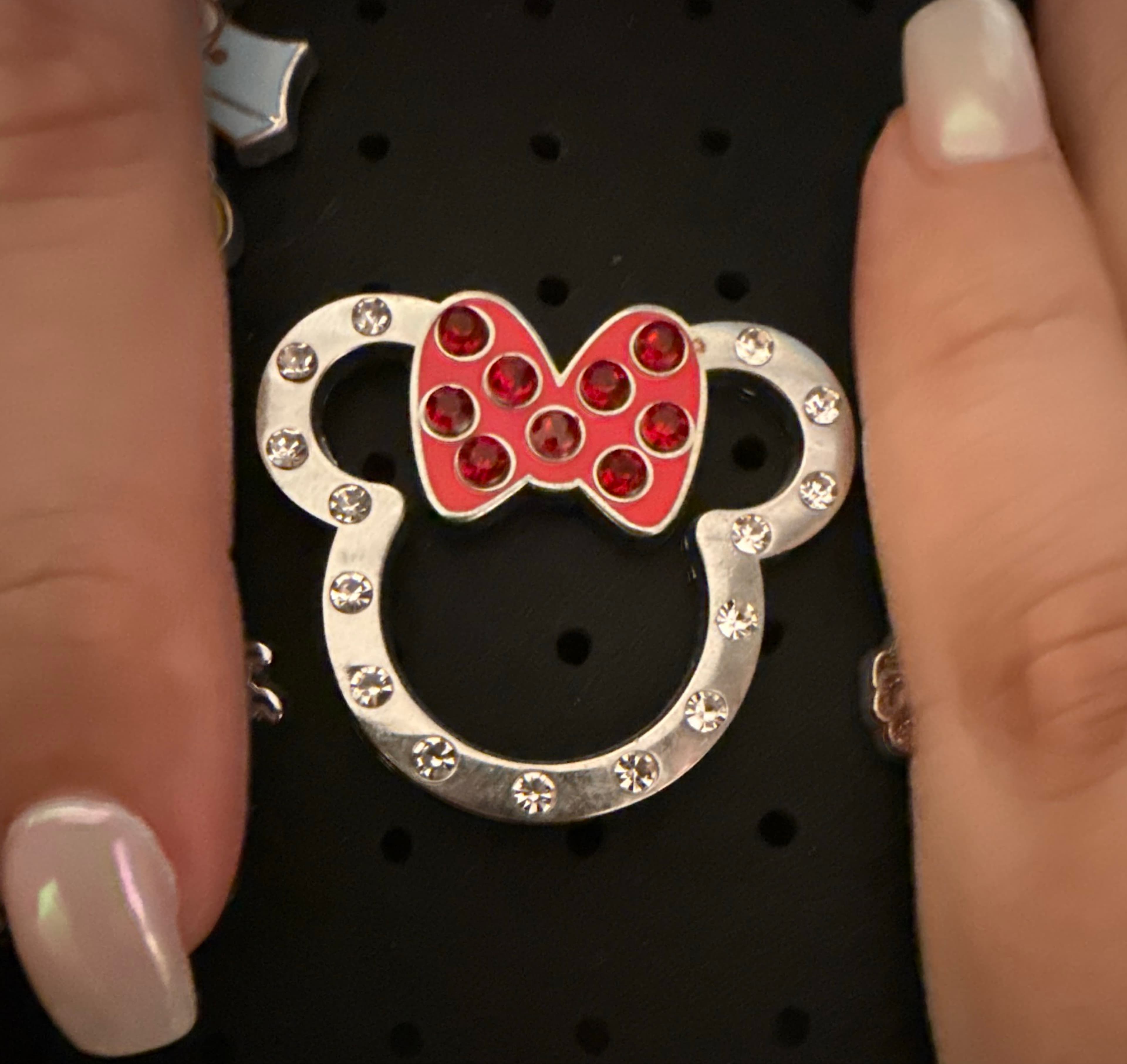 Minnie Mouse - Jeweled Icon with Red Bow front