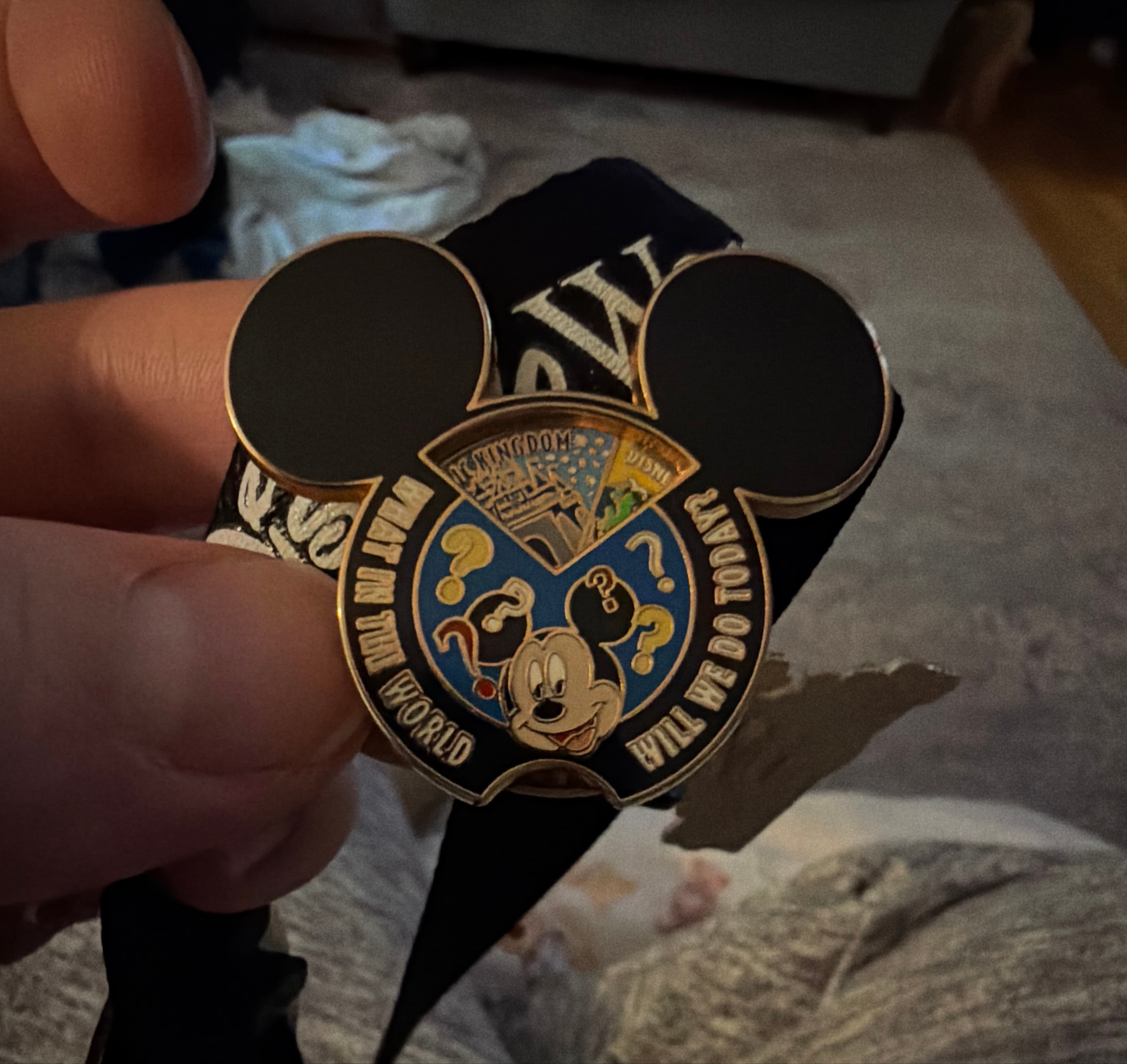 Mickey Mouse Spinner - What In the World Will We Do Today? front