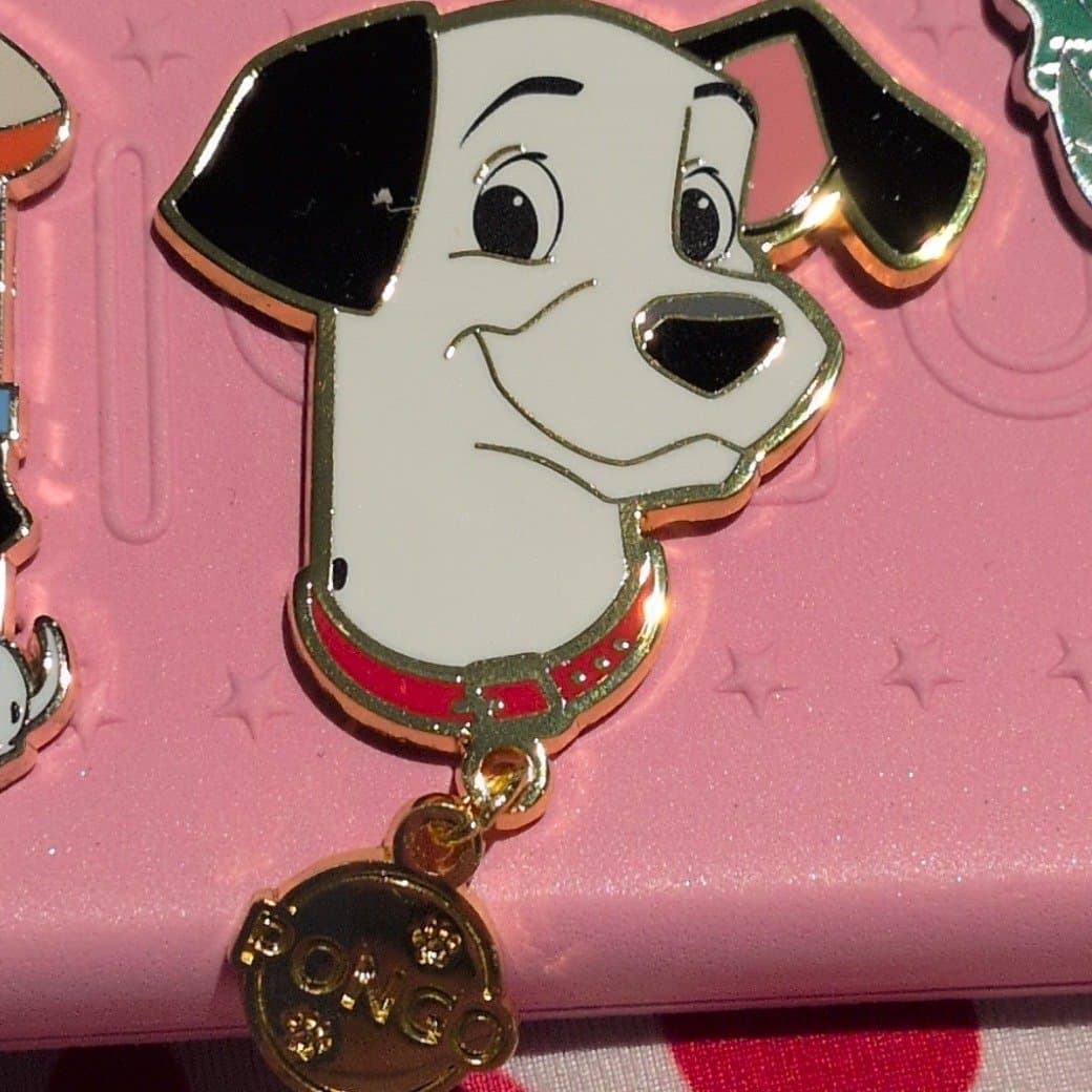 Pongo - Disney Cats and Dogs with Dangle Name Tags Mystery Pin front