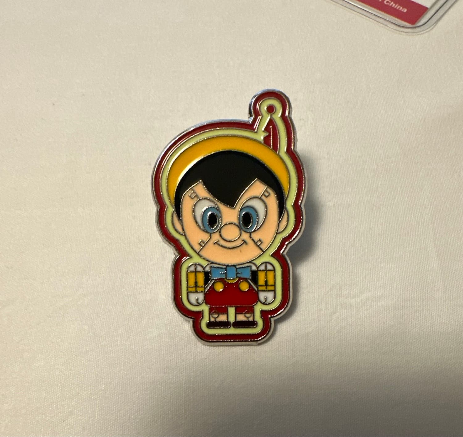 Pinocchio Standing Character Pin front