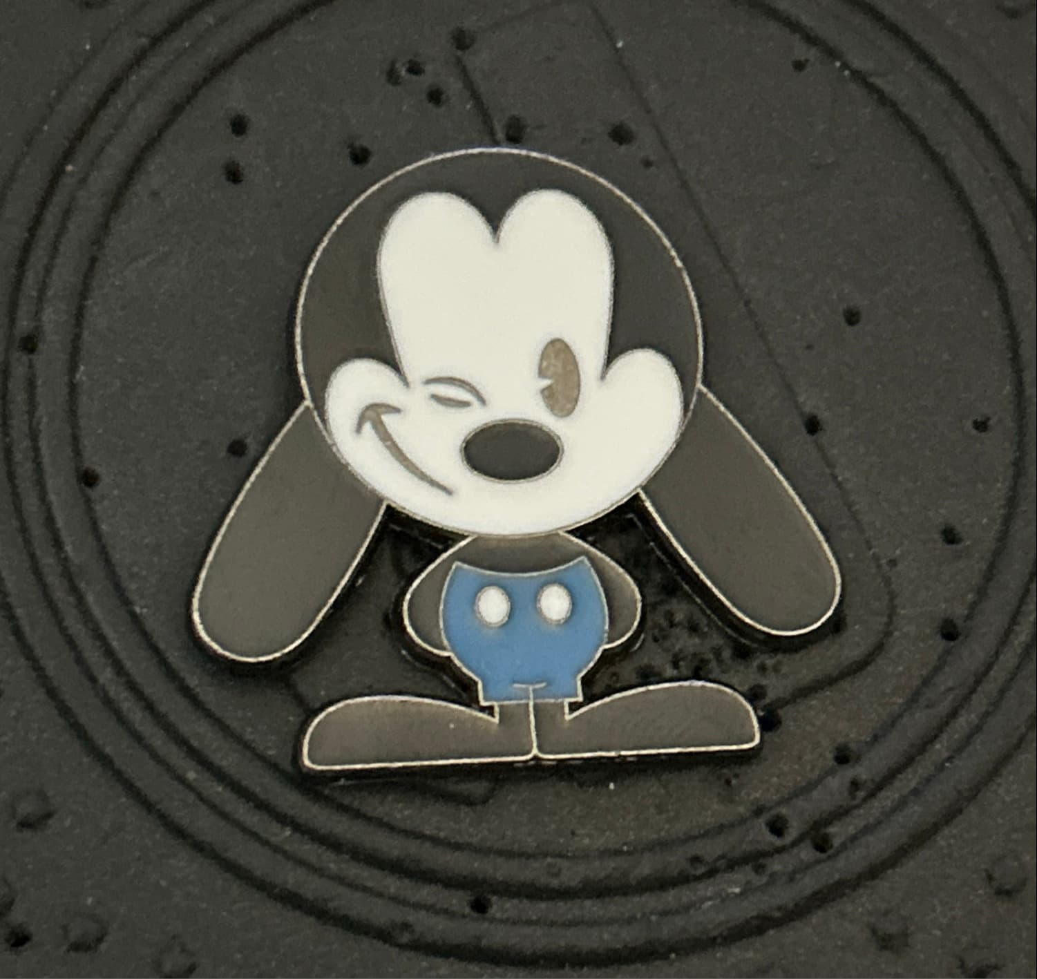 Oswald the Lucky Rabbit Winking Cuties Pin front