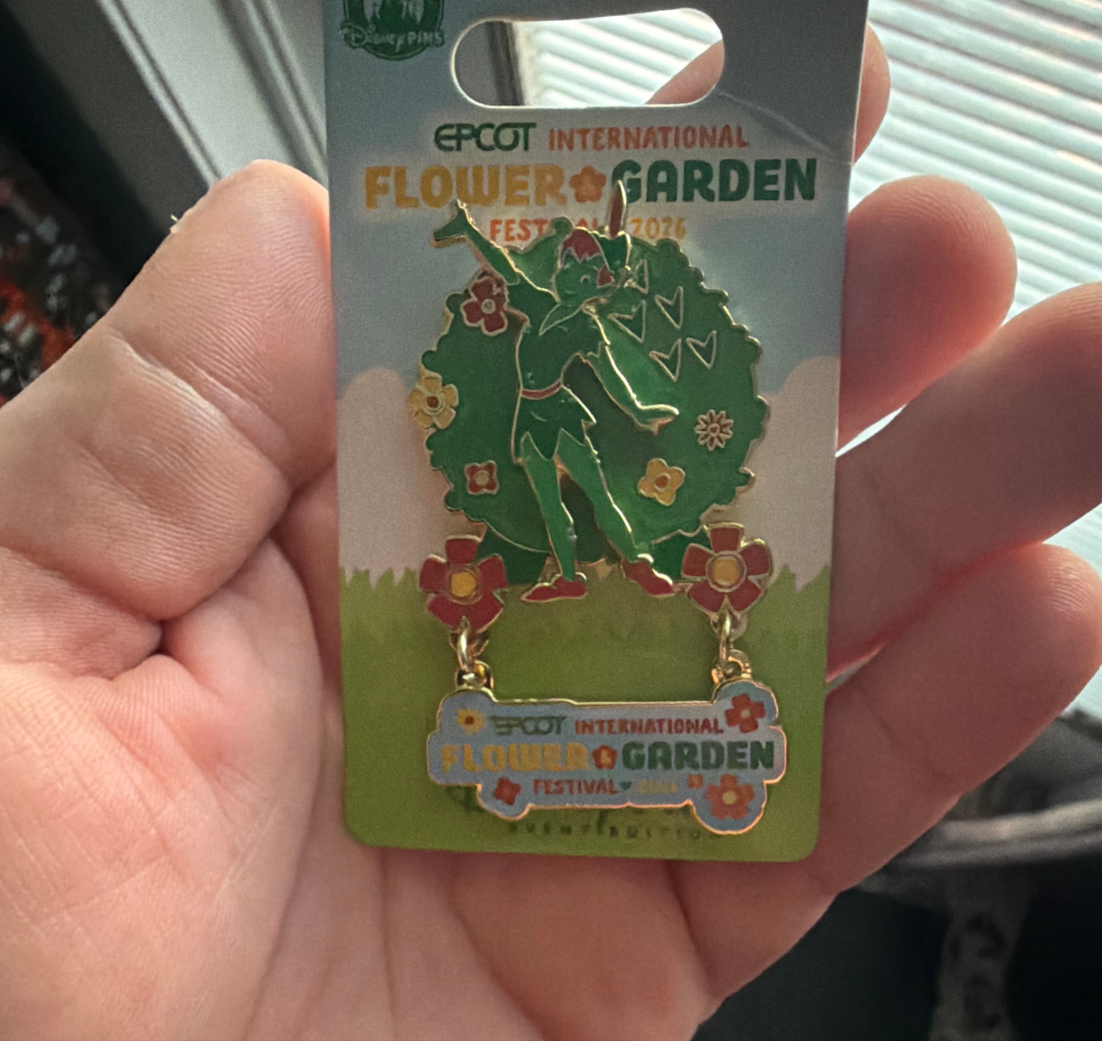 Peter Pan Topiary Dangle - EPCOT International Flower & Garden Festival 2026 front