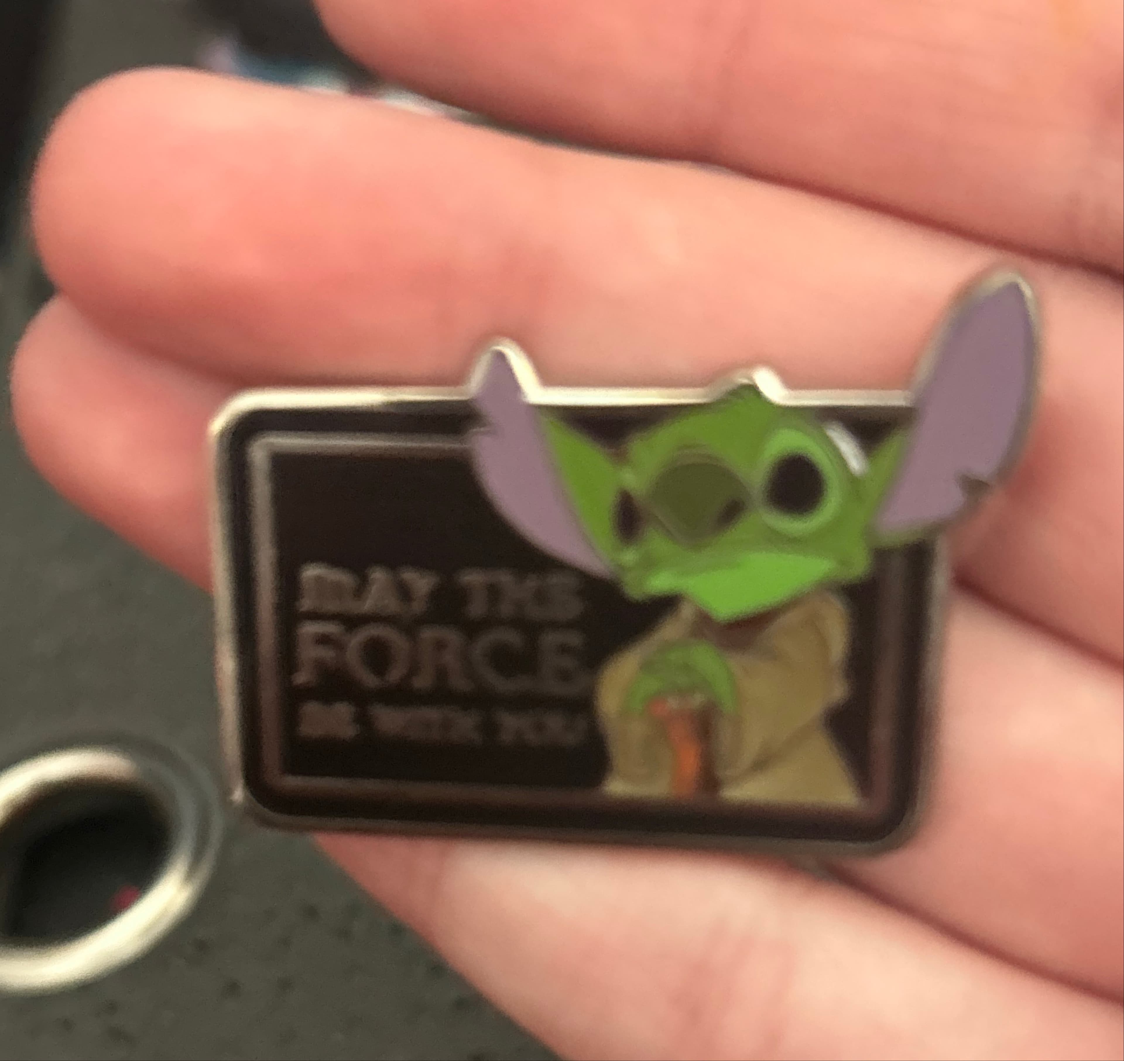 May the force be with you stitch Yoda front