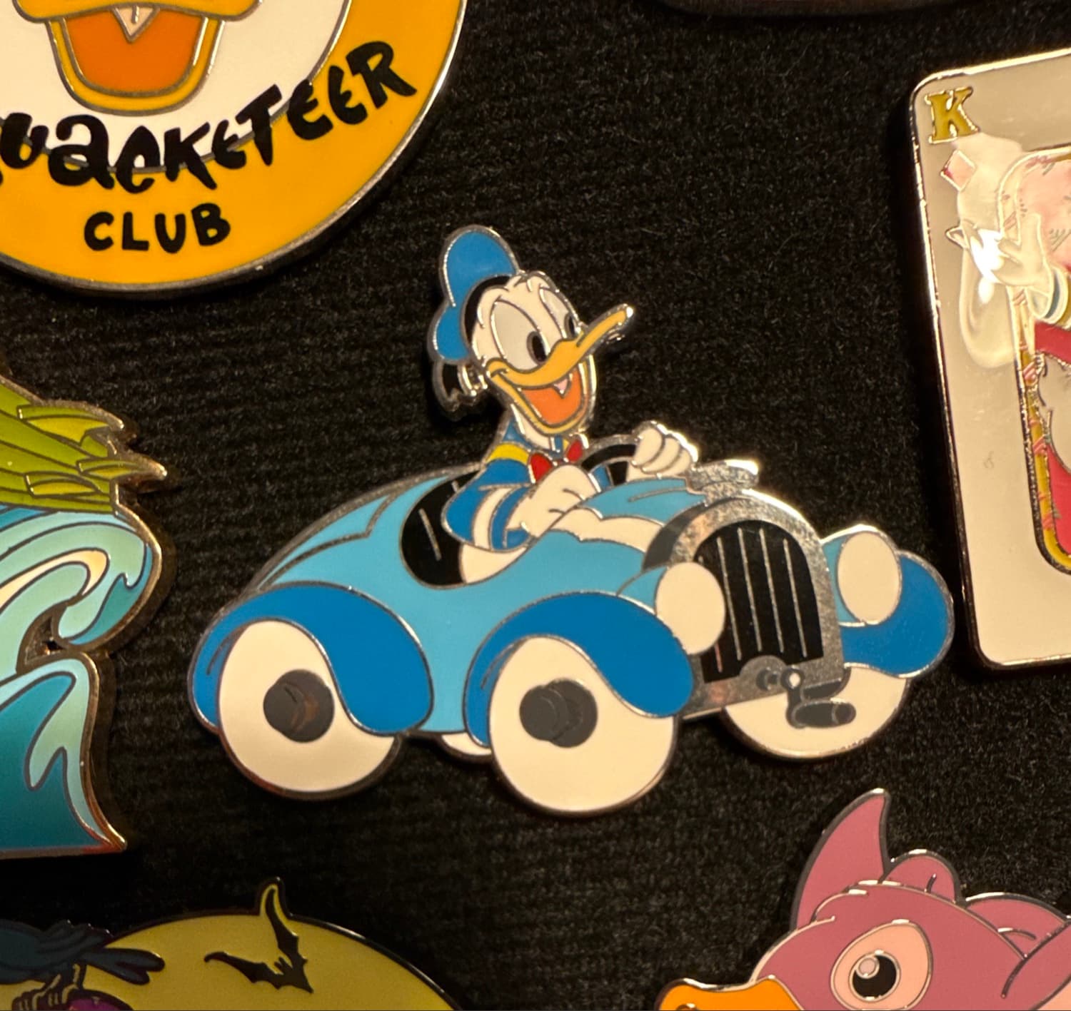 Donald Duck Blue Car front