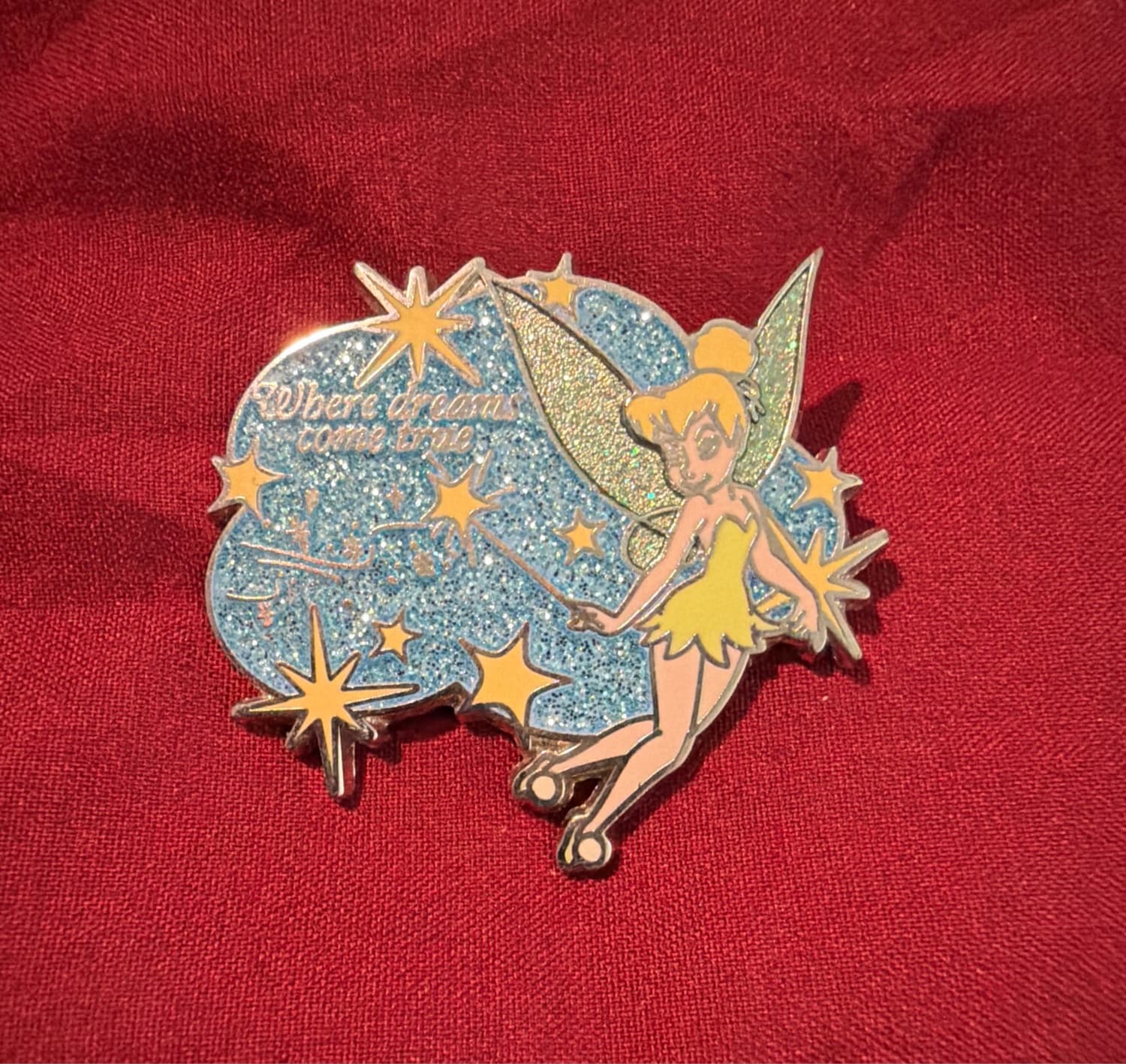 Tinker Bell - Blue Cloud with Light Blue Stars - Where Dreams Come True front