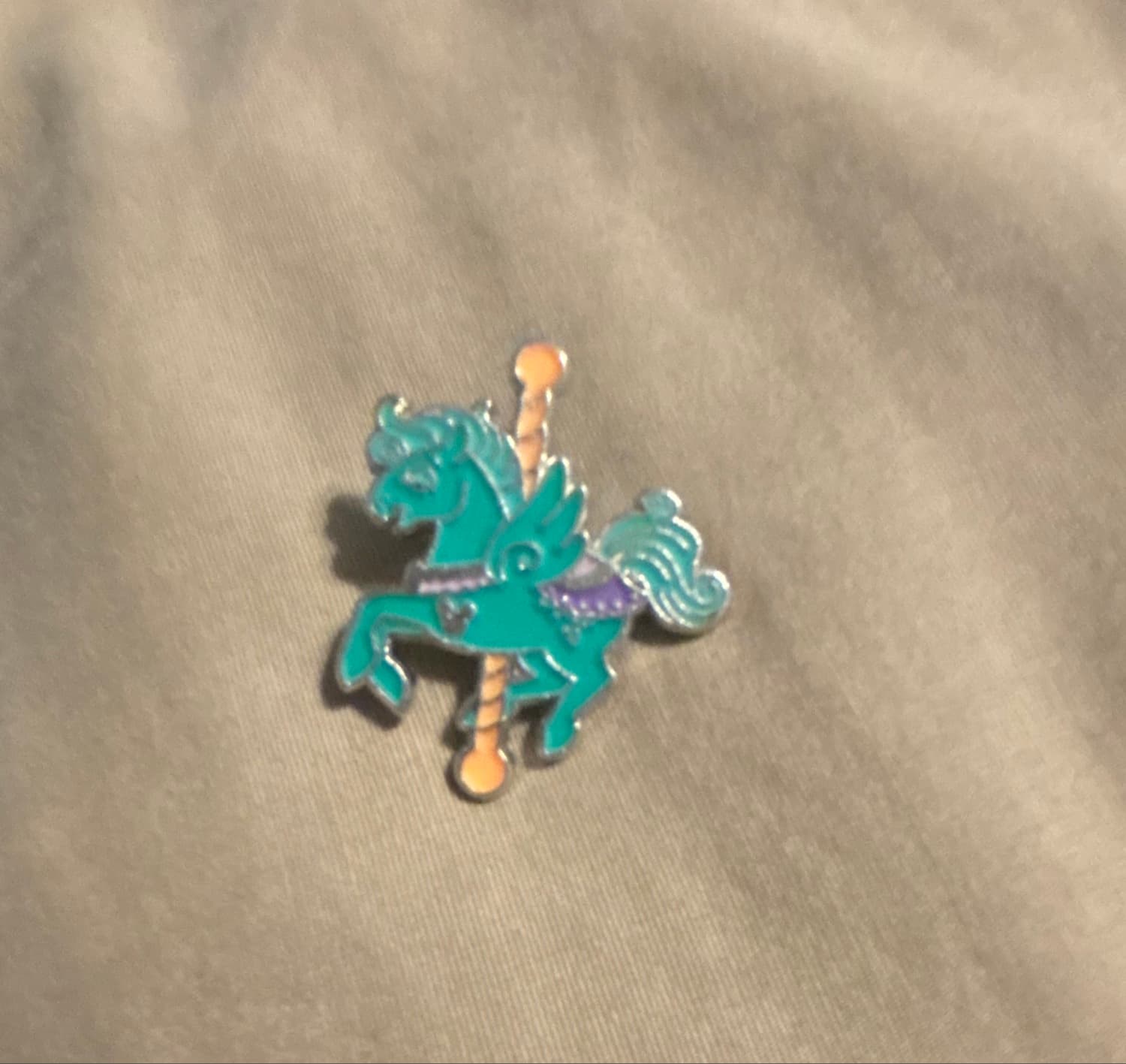 Fantasia Carousel Pegasus Teal Hidden Mickey #2 of 6 front