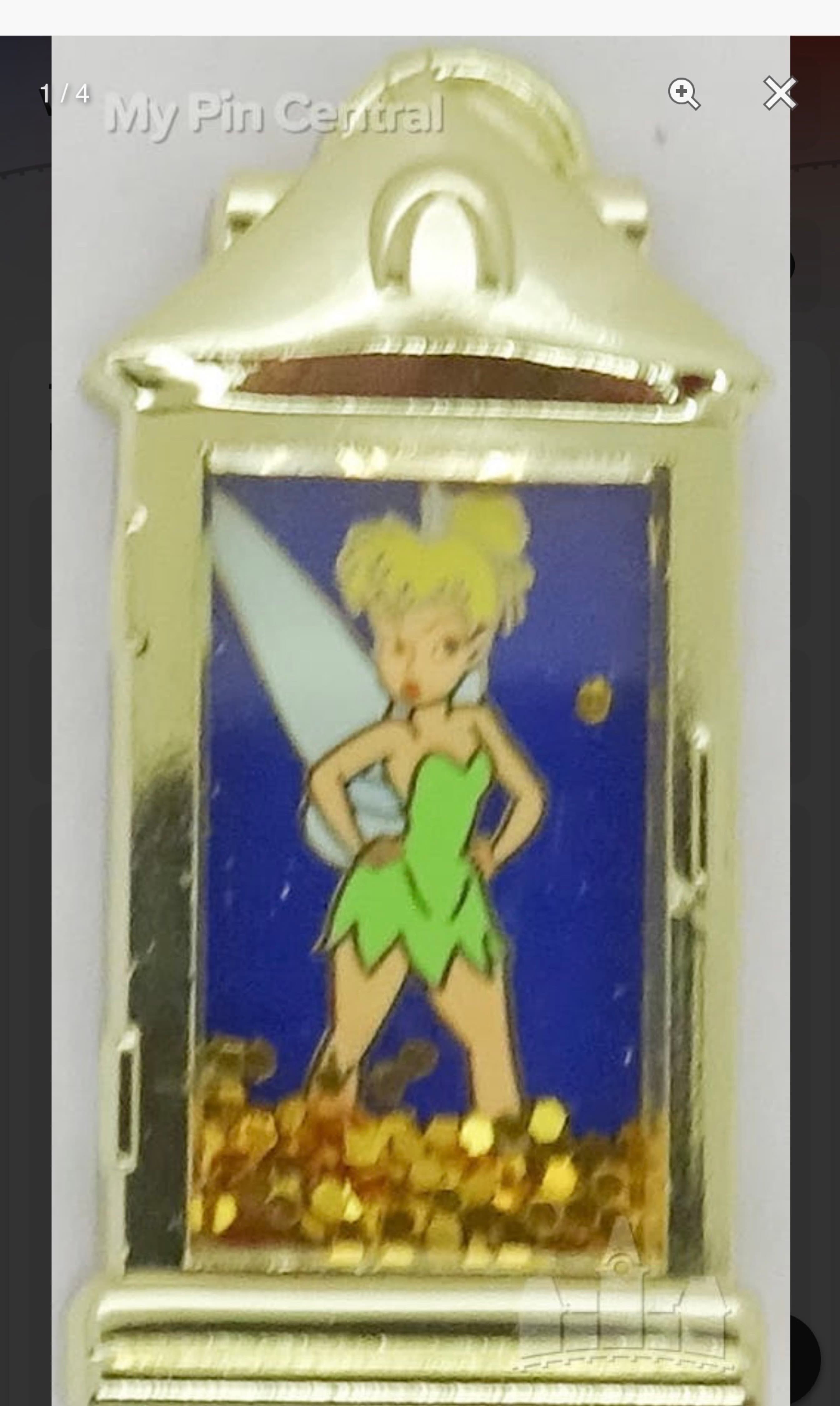 Tinker Bell in Lantern with Gold Glitter front