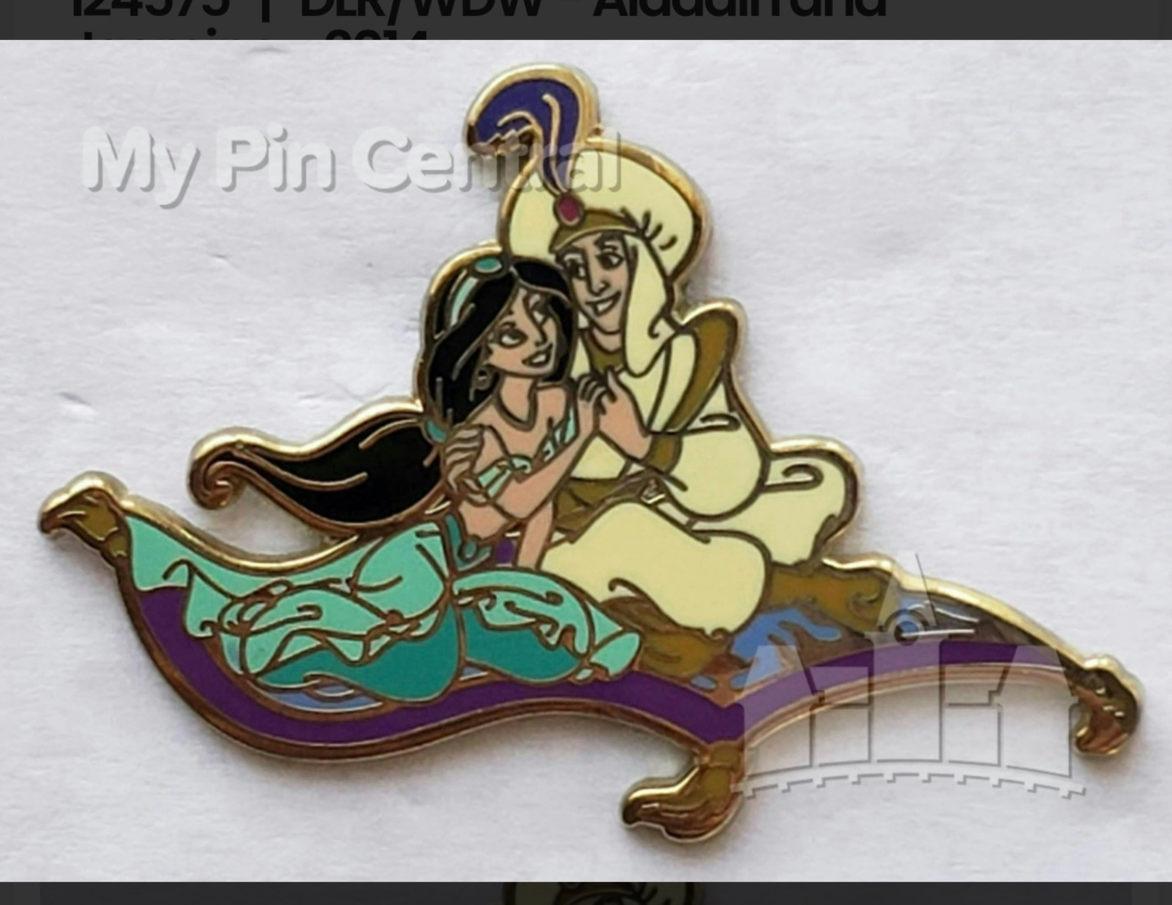 Aladdin and Jasmine on Magic Carpet front