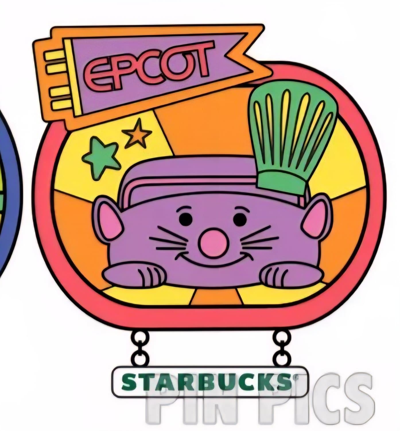 Remy's Ratatouille Adventure Epcot Starbucks Pin front