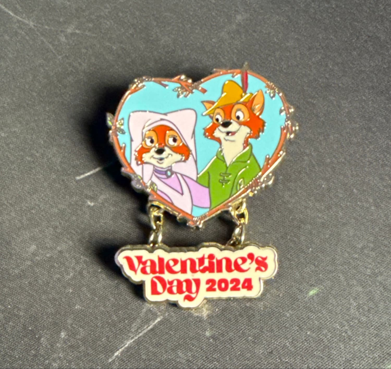 Valentine's Day 2024 Pin - Robin Hood and Maid Marian front