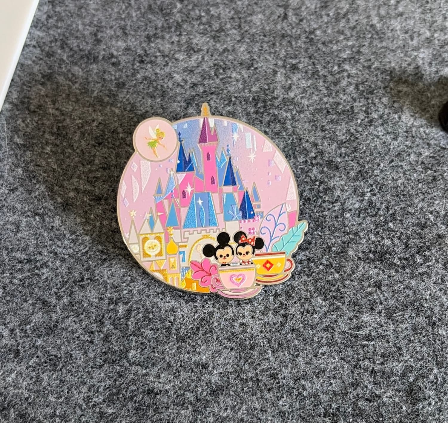 Mickey and Minnie Mouse with Tinker Bell Fantasyland front