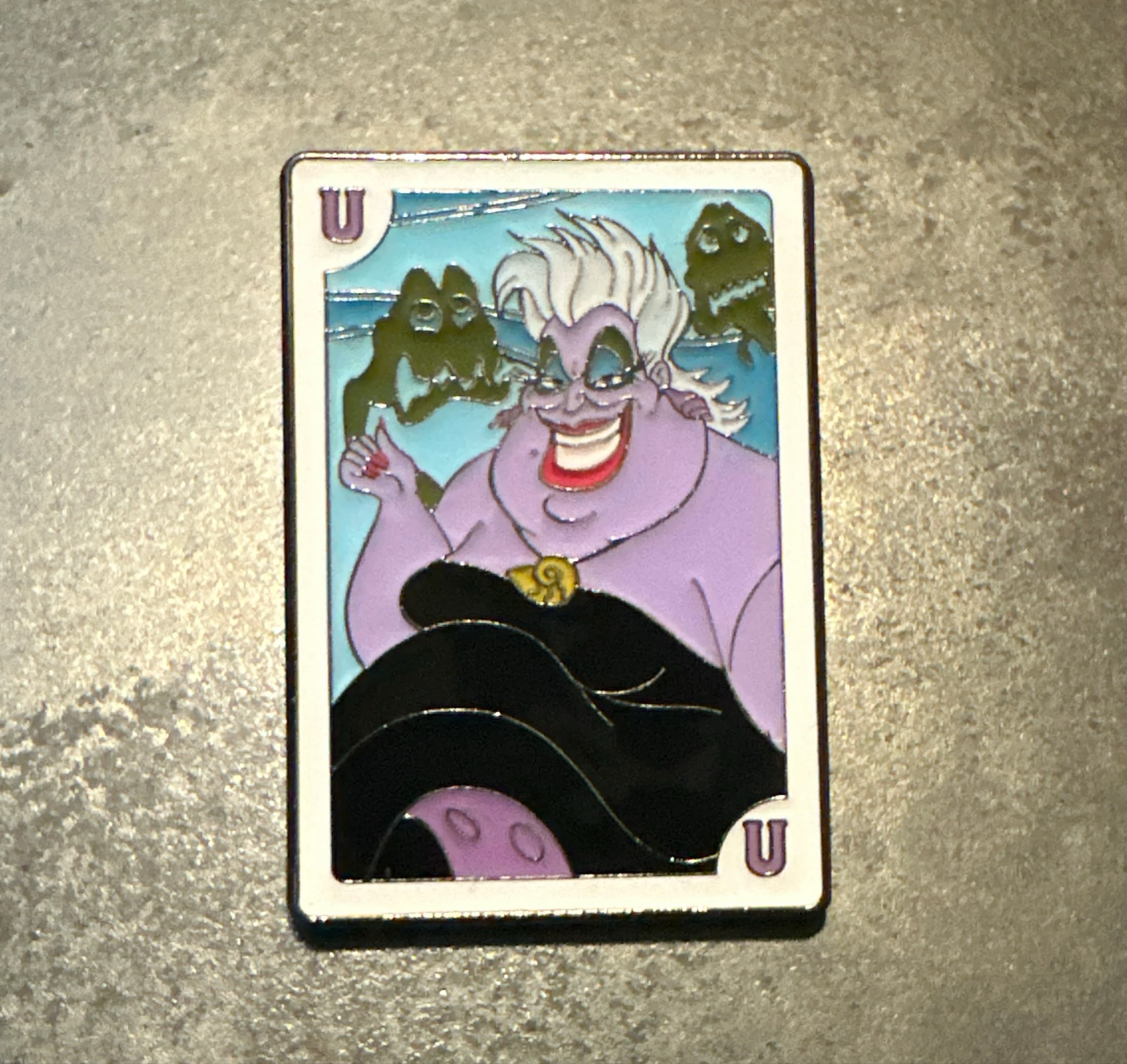 Loungefly Disney Villains Playing Cards - Ursula Pin front