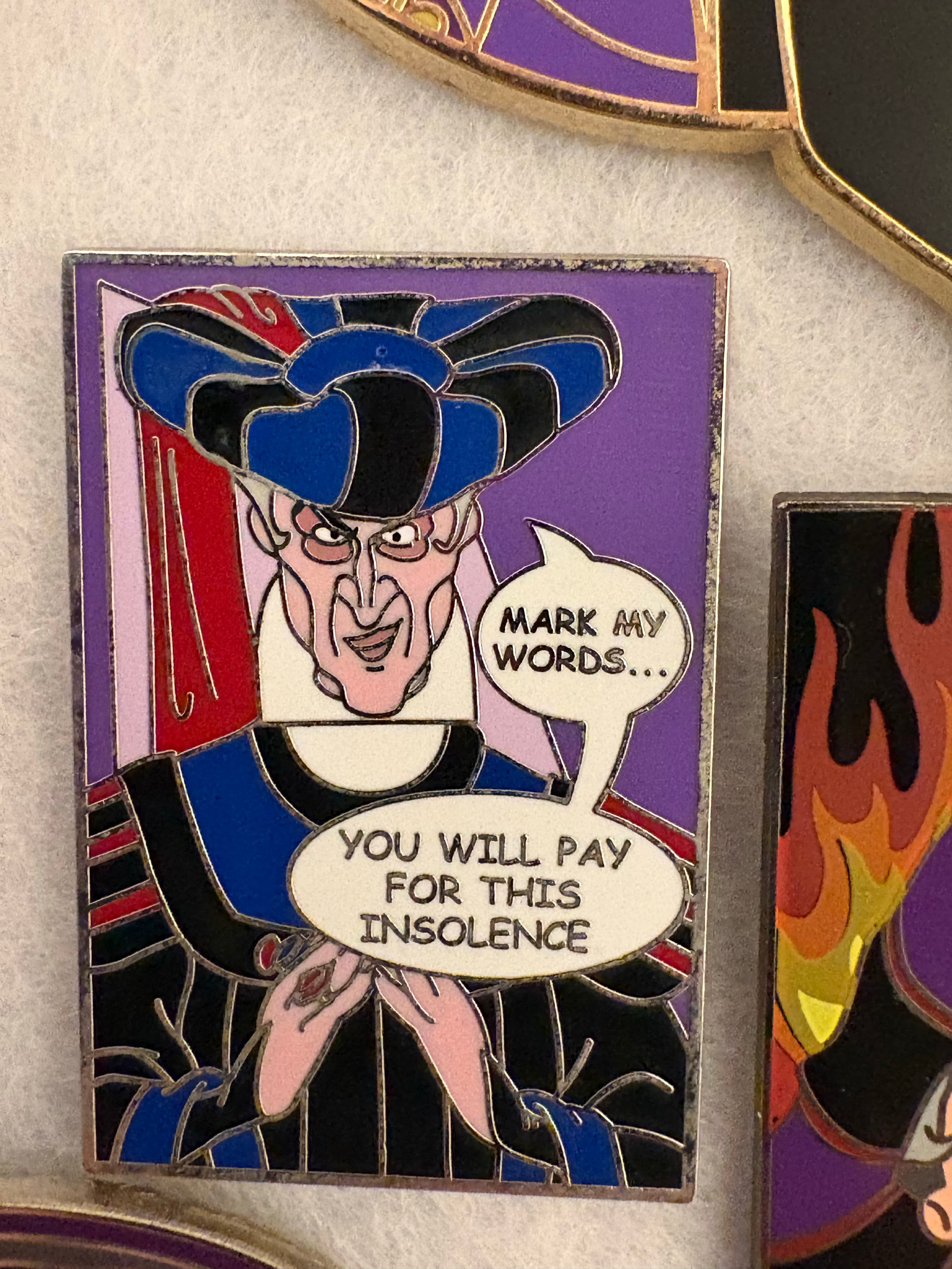 Villain FROLLO Mark my words - You will PAY for this INSOLENCE front