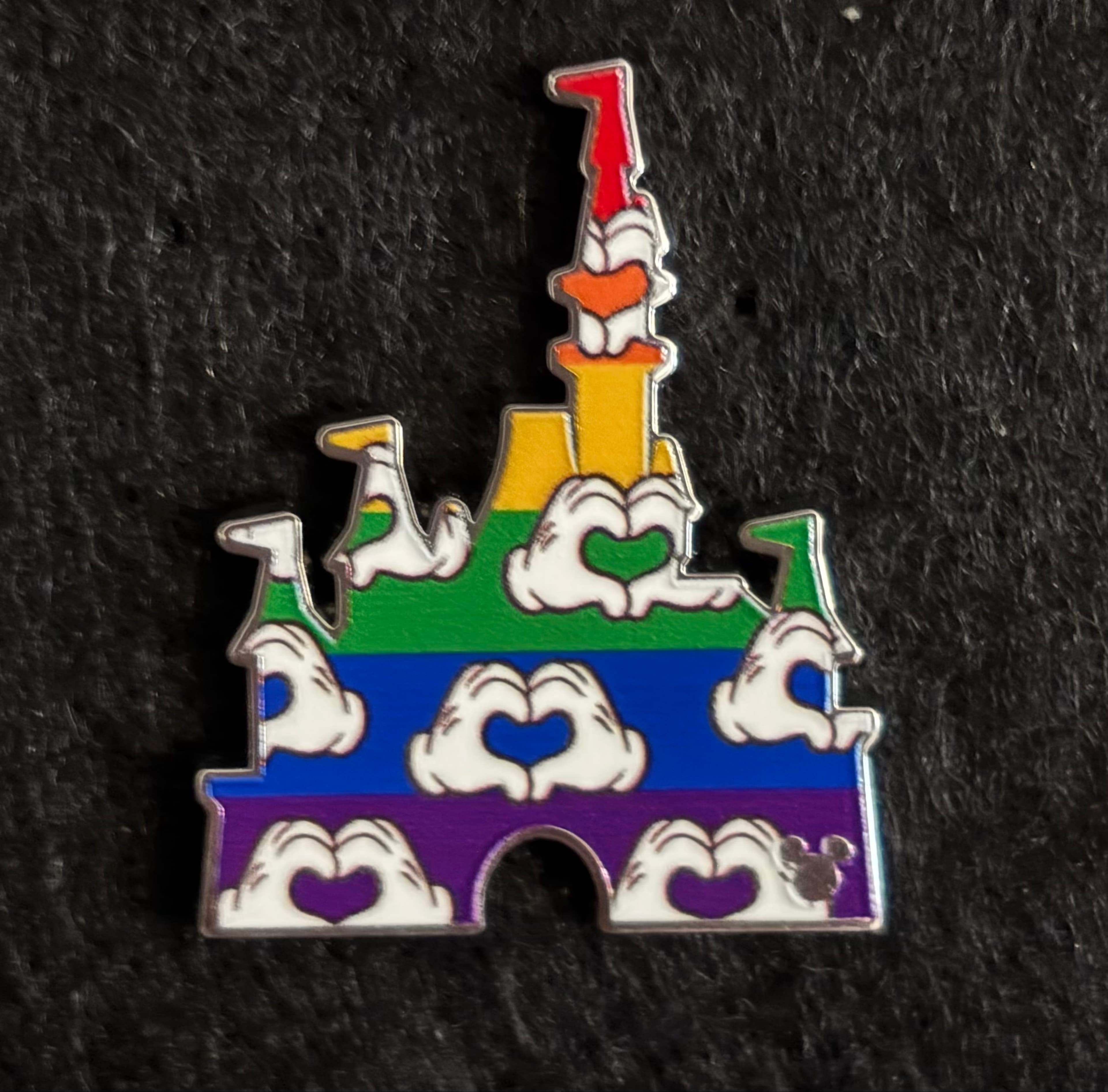 Rainbow Heart Hands Cinderella Castles front