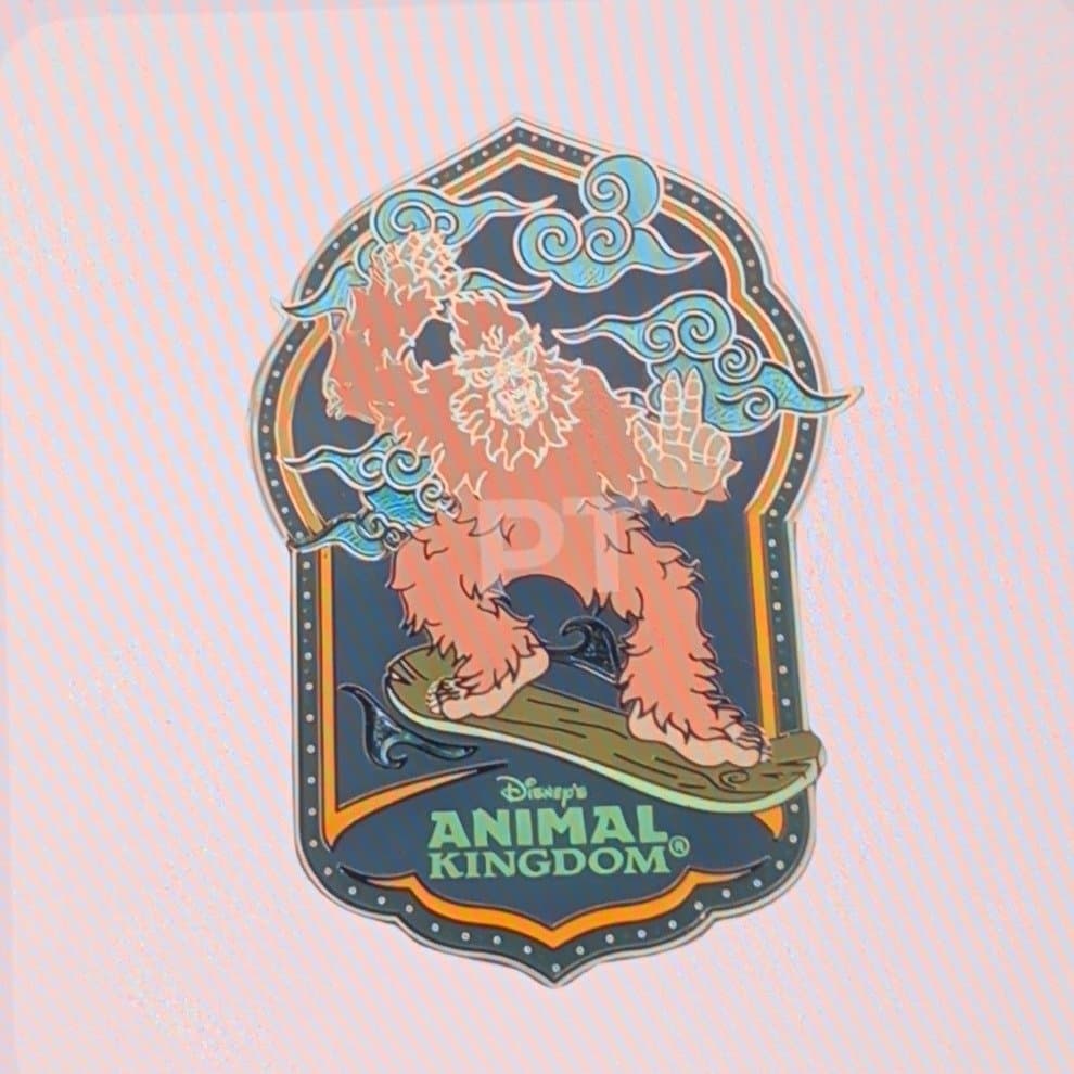 Disney Parks Animal Kingdom Expedition Everest Yeti Snowboarding Pin front