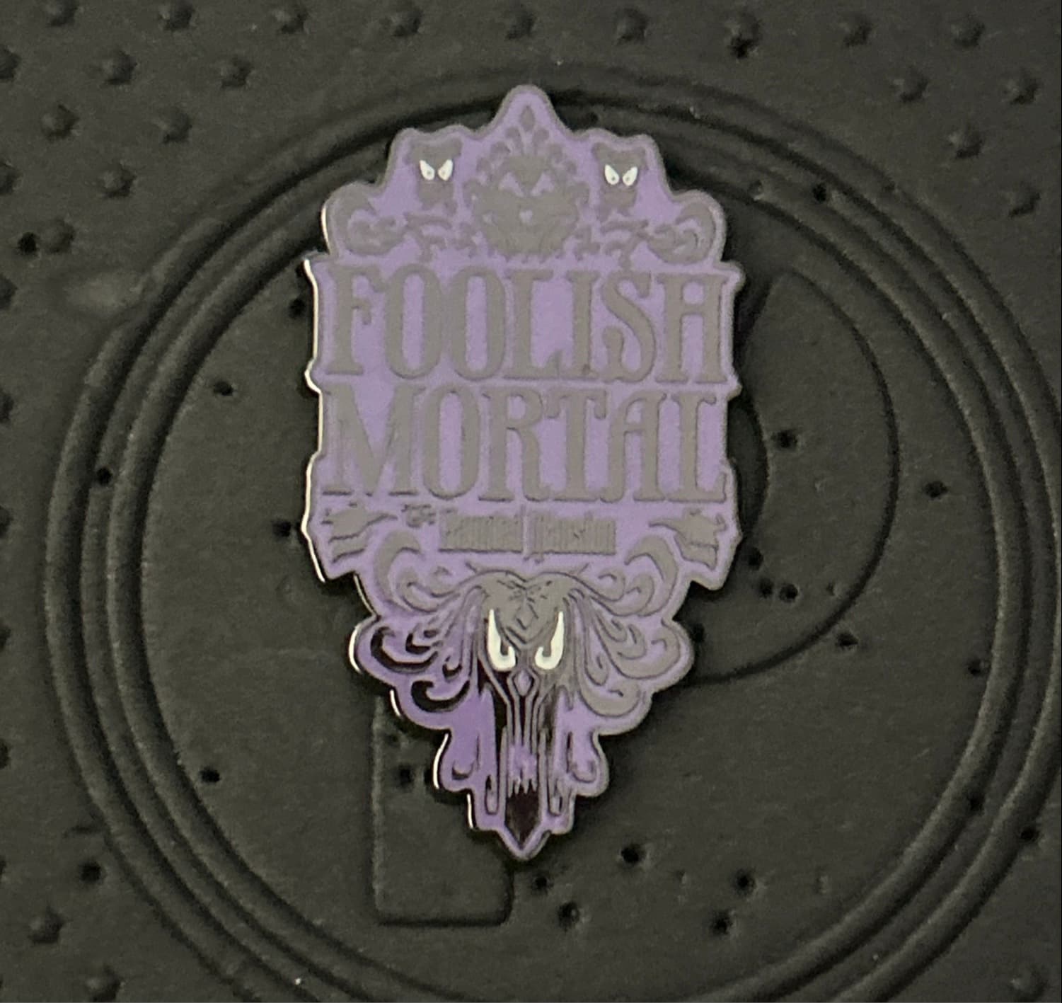The Haunted Mansion Foolish Mortals Pin front