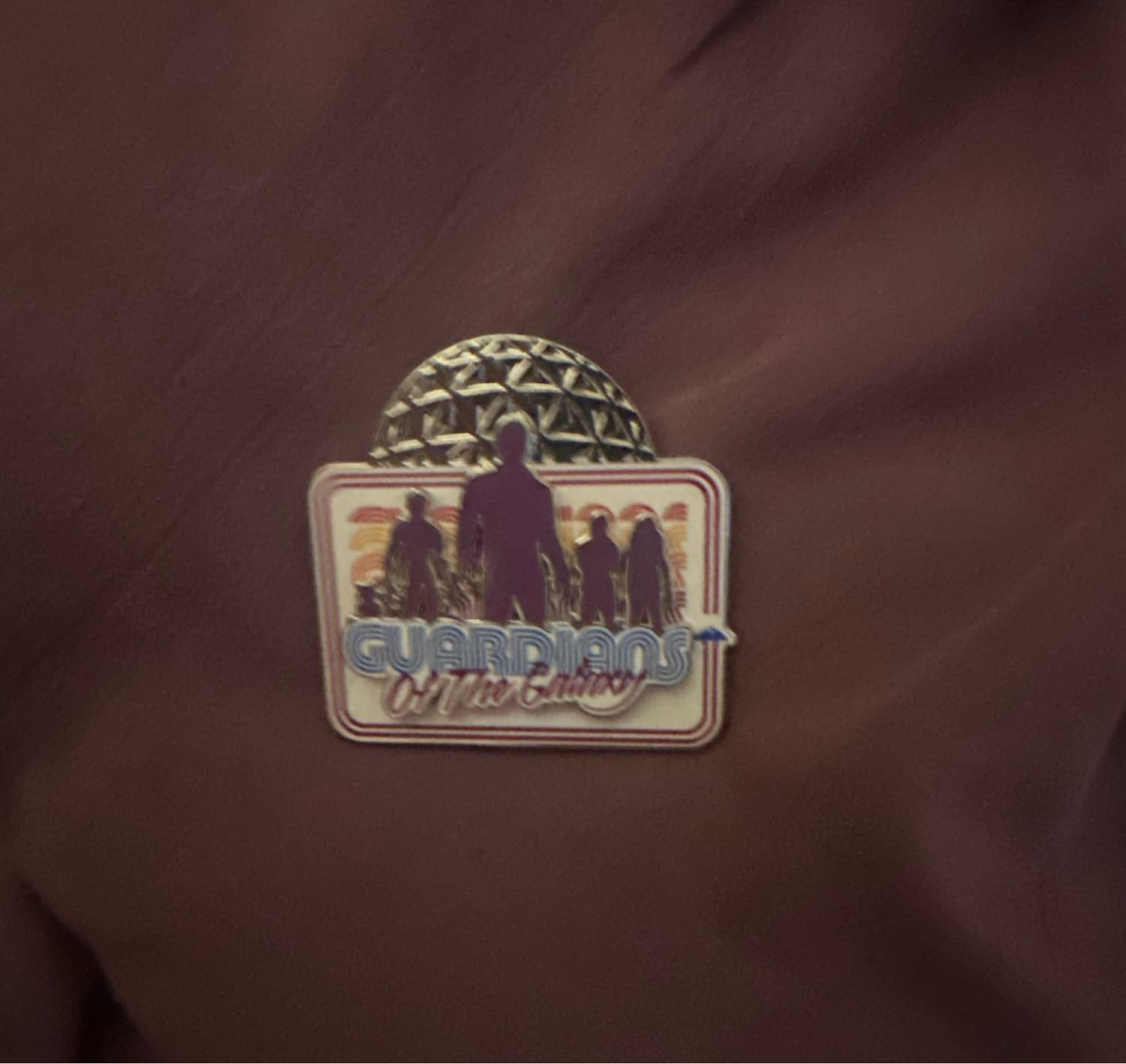 Guardians of the Galaxy: Cosmic Rewind Silhouette Pin front