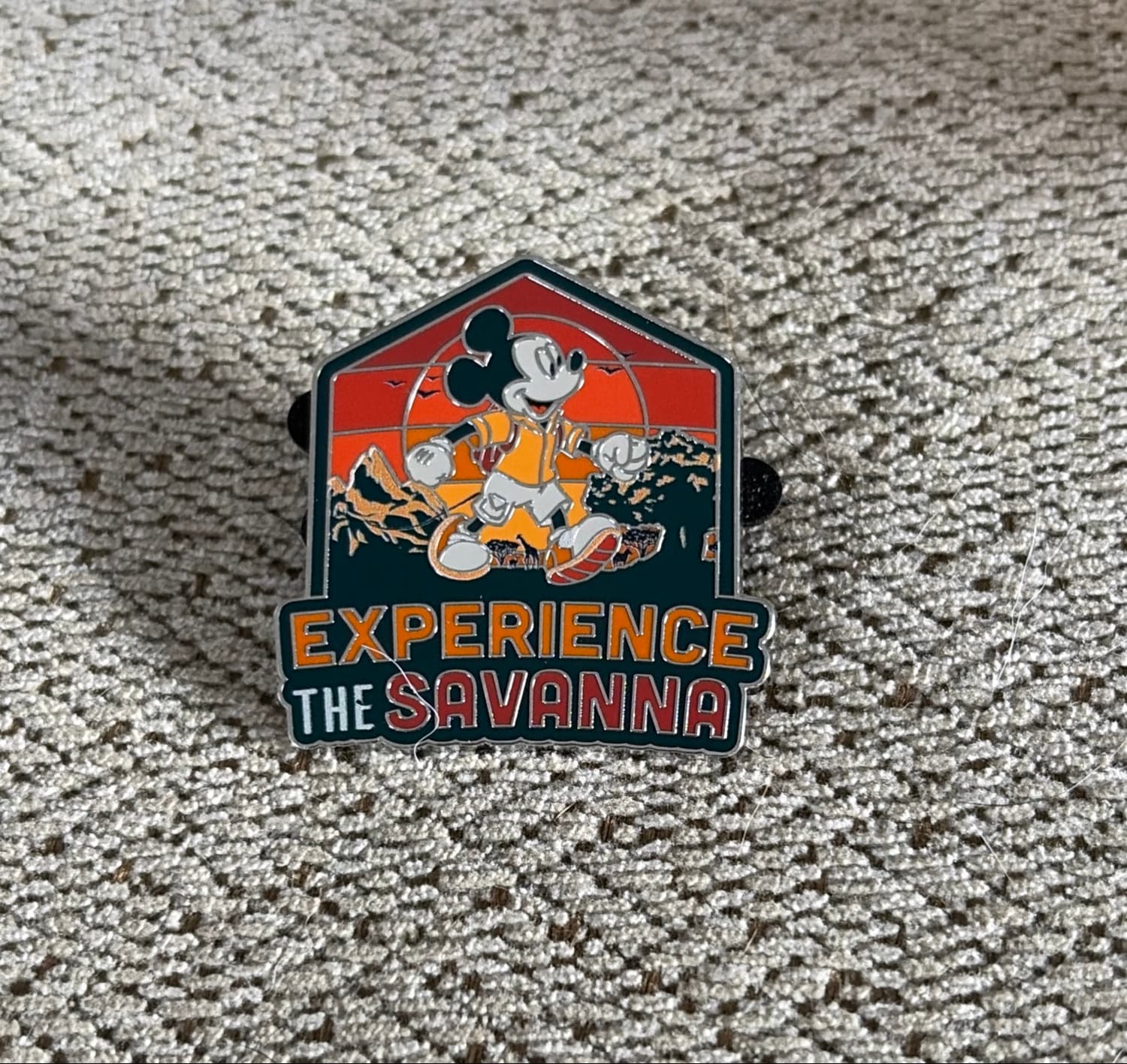 Mickey Mouse Experience the Savanna - Disney's Animal Kingdom Pin front