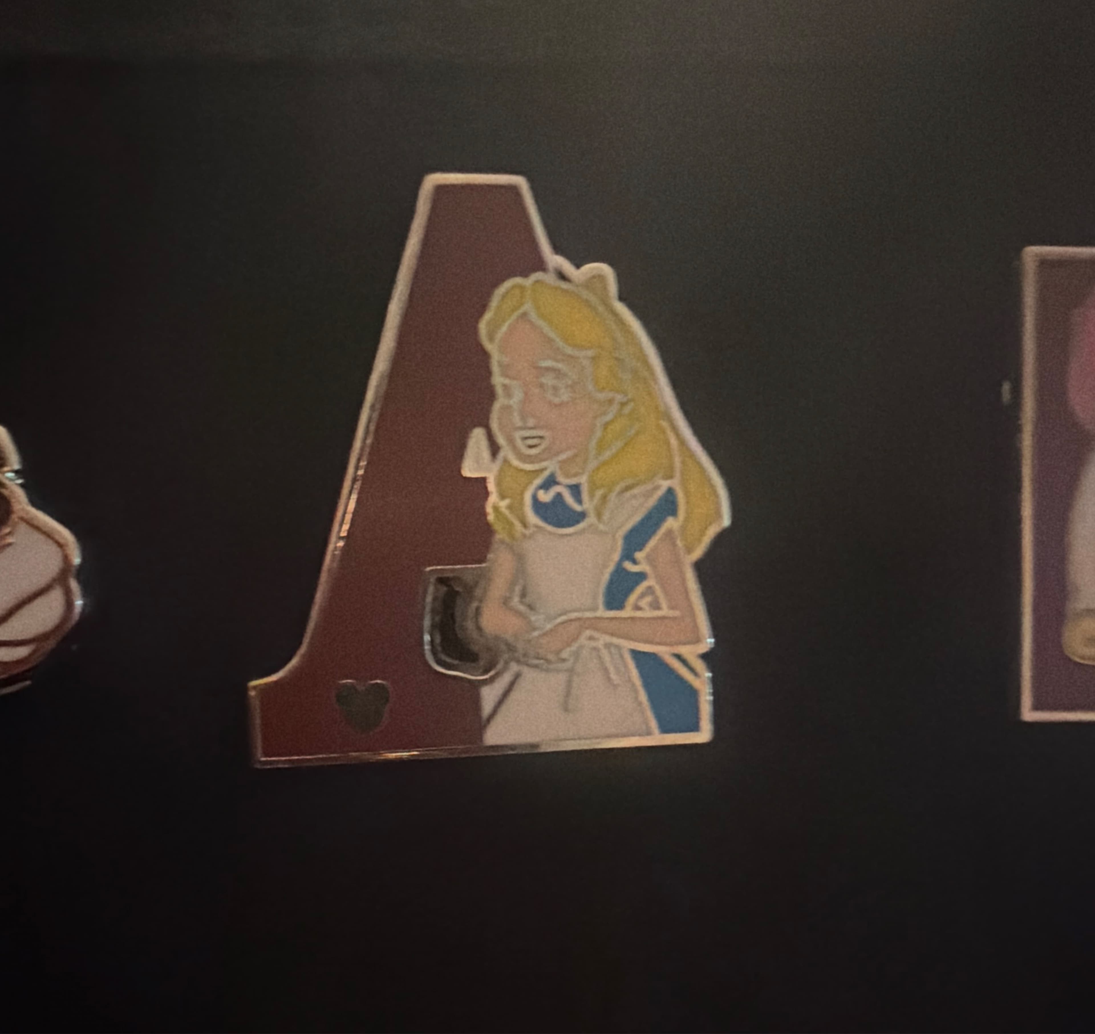 A for Alice - 2011 Hidden Mickey Alphabet Letters front