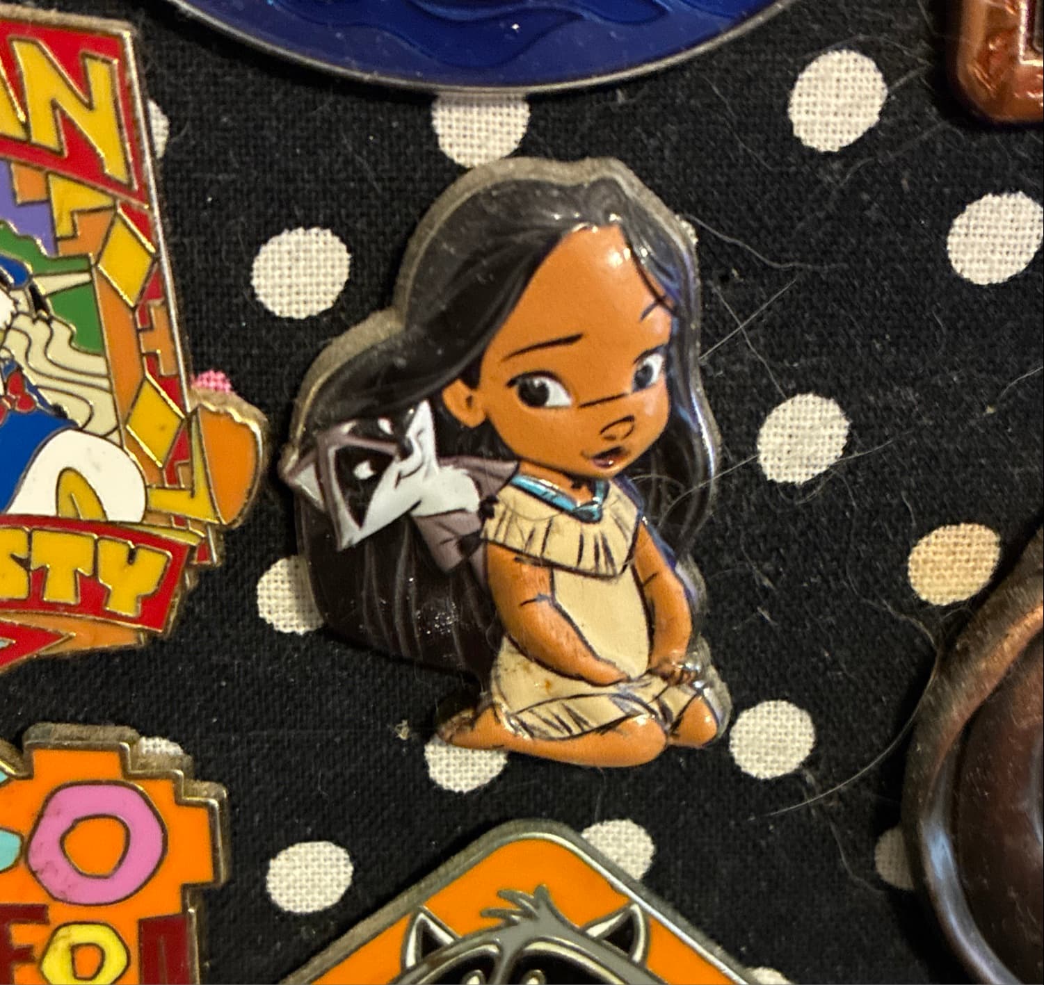 Animators Pocahontas & Young Meeko Pin front