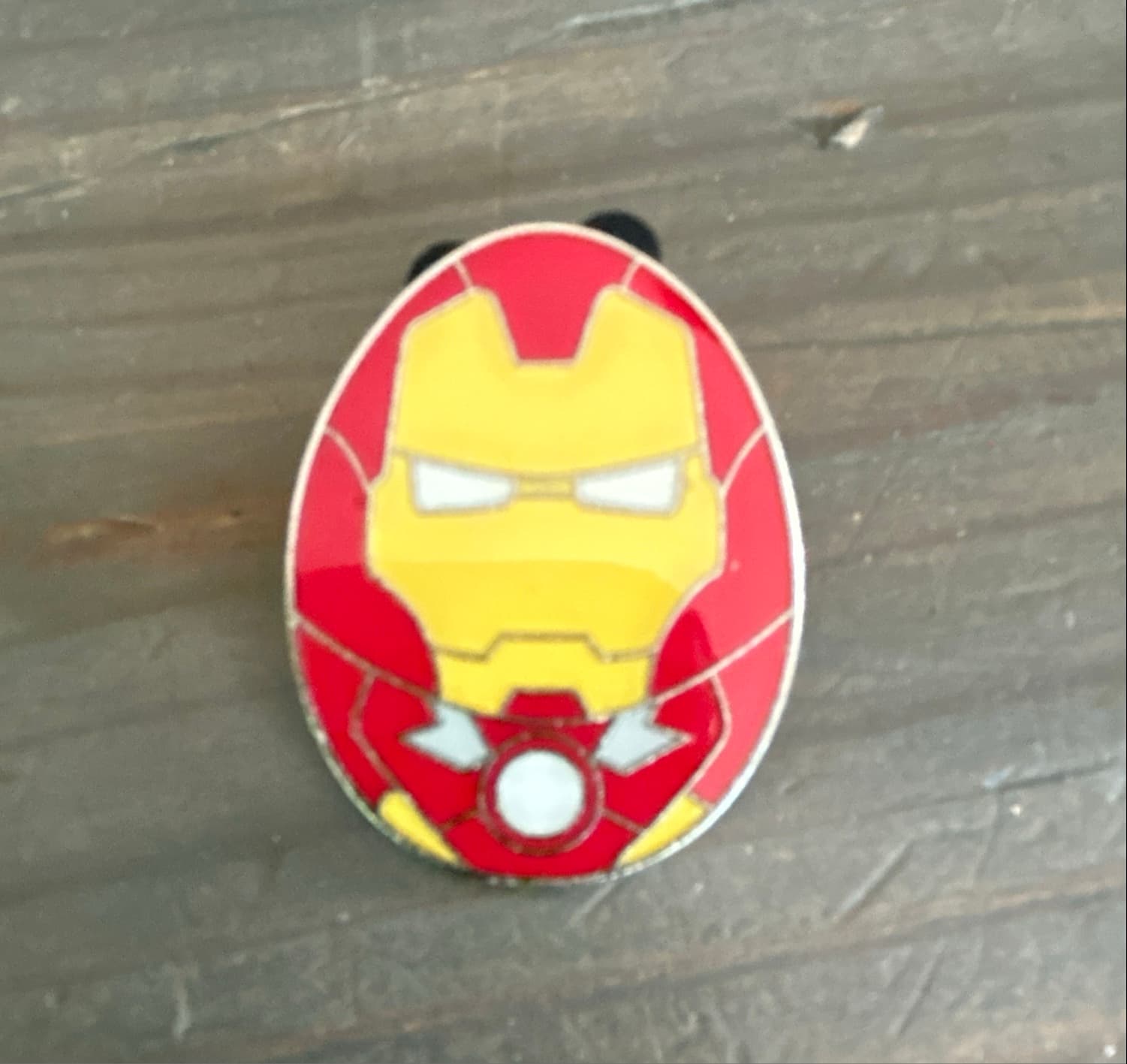 MARVEL IRON MAN Stained Glass OVAL HERO front