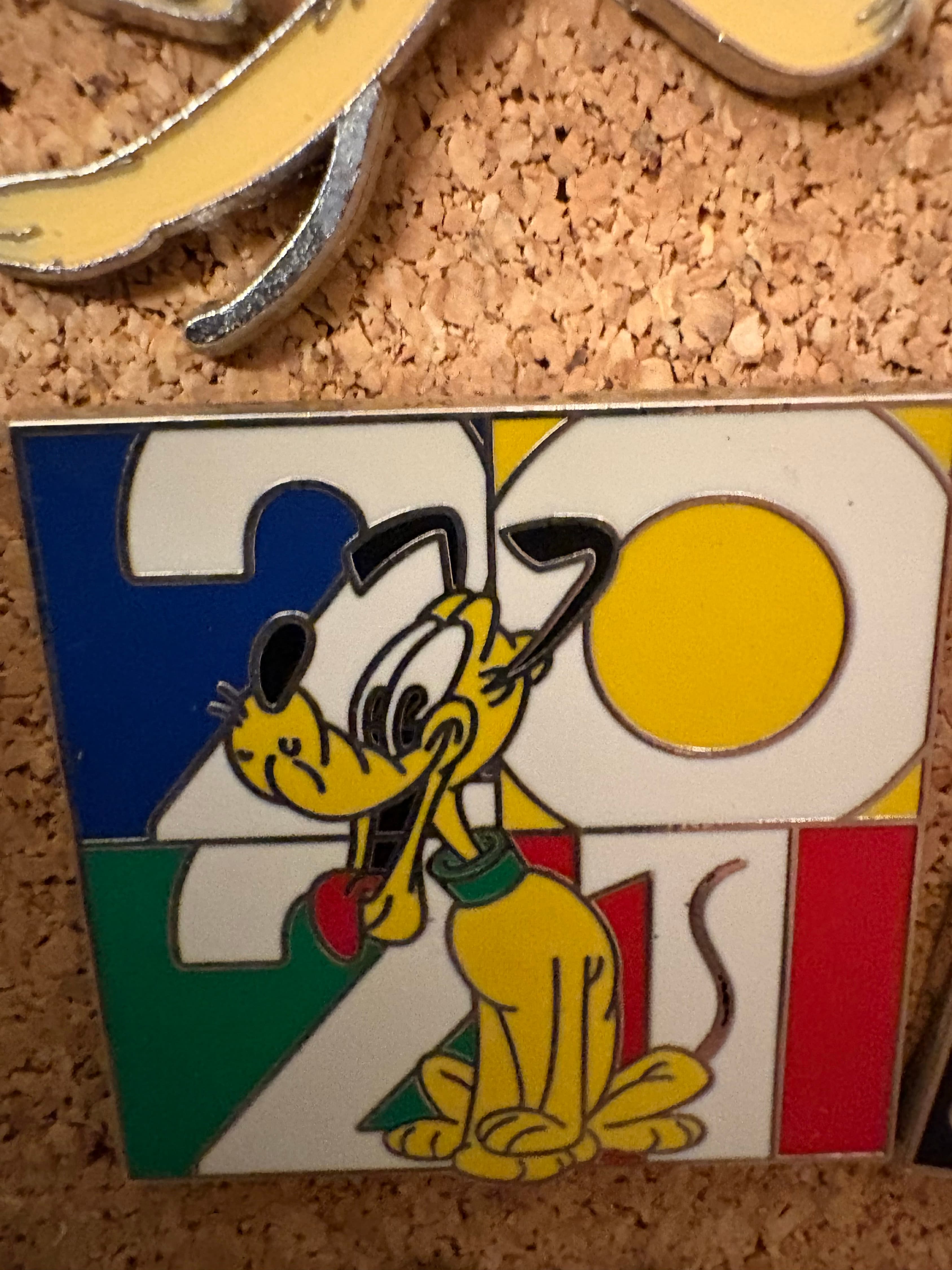 Pluto 2021 Dated Year Booster Mickey Mouse and Friends Disney Pin front