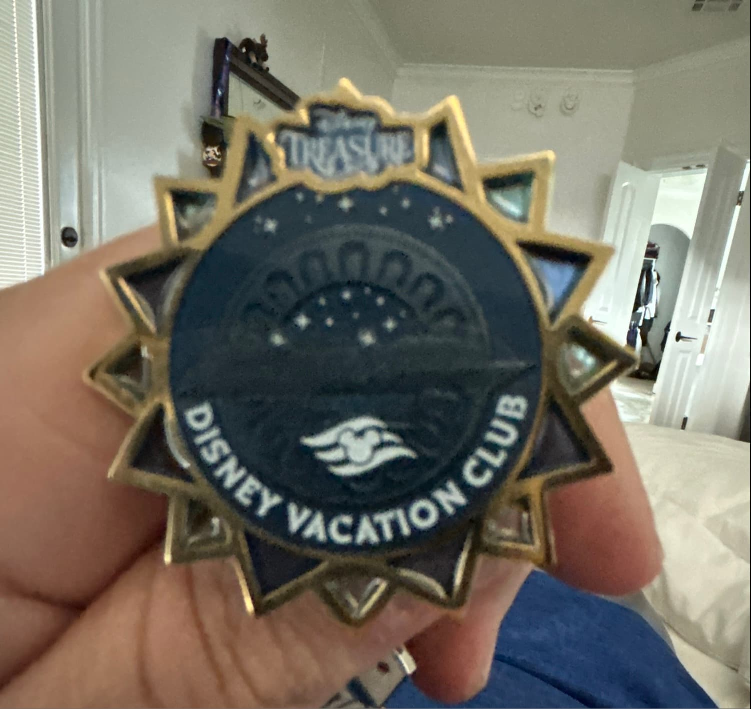 Disney Treasure Inaugural Sailings Pin - Disney Vacation Club front