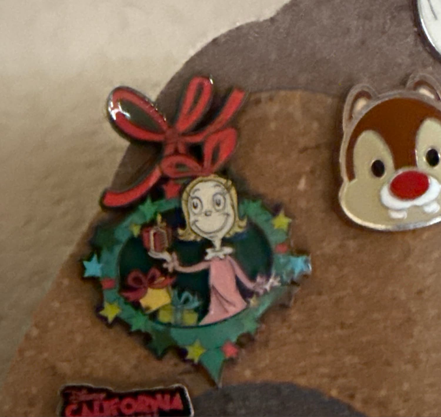 The Grinch Dr. Seuss Wreath Mystery Pin - Cindy Lou Who front