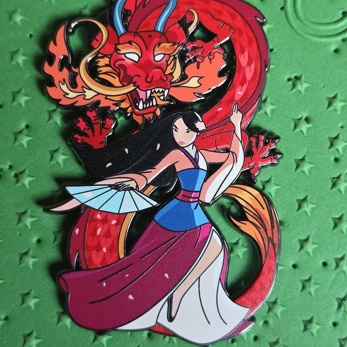 MULAN FIGHTING DRAGON 3" JUMBO FANTASY front