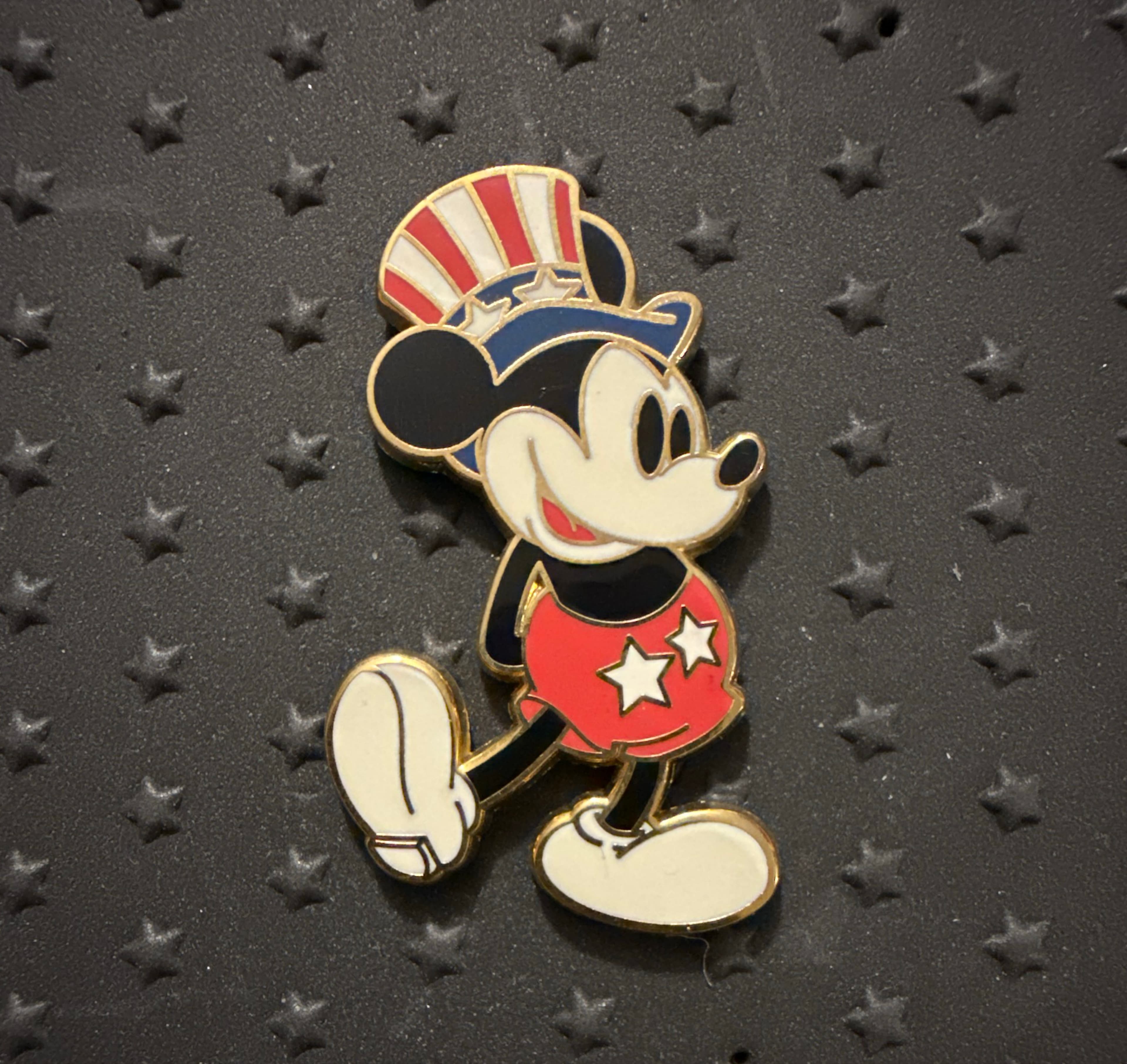 Patriotic Mickey Mouse - Uncle Sam top hat Stars front