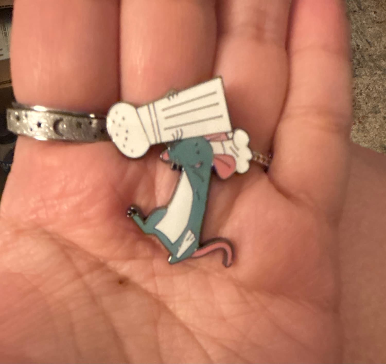 Stitch Chef Enamel Pin front