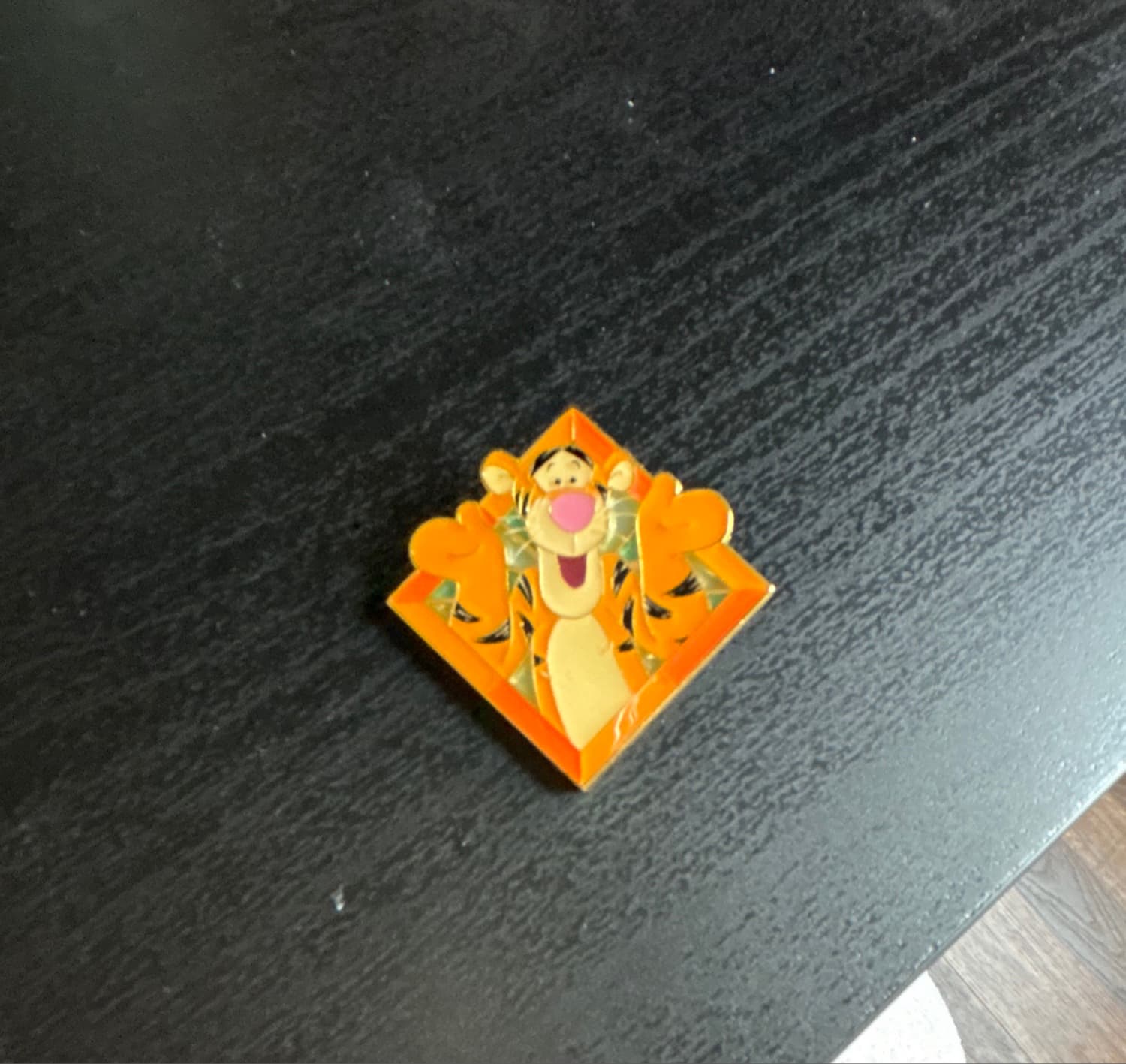 Loungefly Disney Winnie the Pooh Diamond Stained Glass Blind Box Enamel Pin - Tigger front