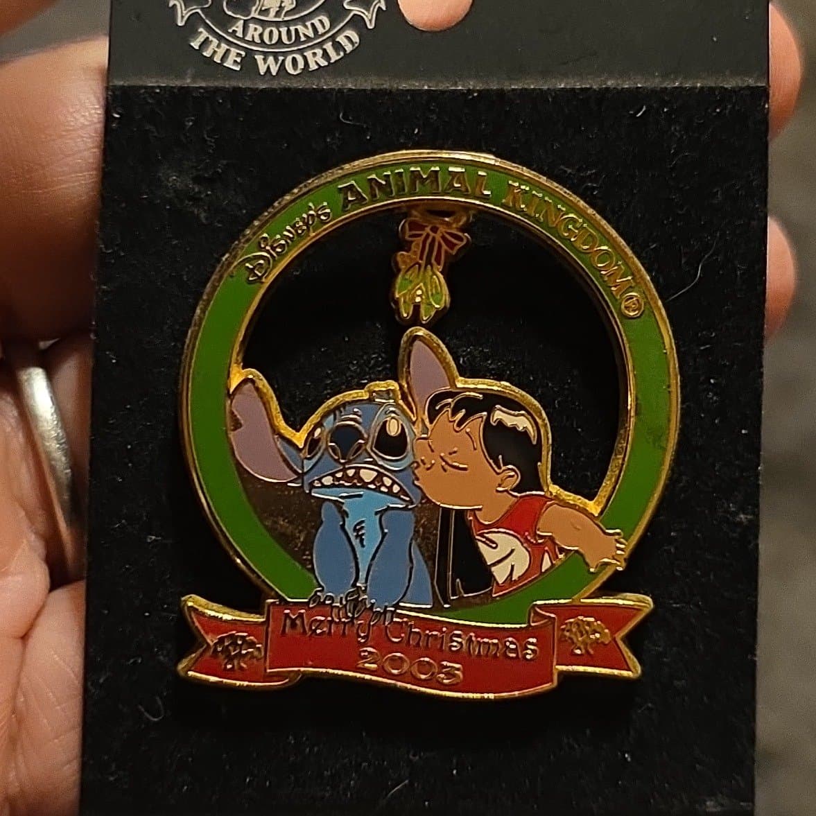 Lilo & Stitch Dangle - Christmas Mistletoe Series 2003 front