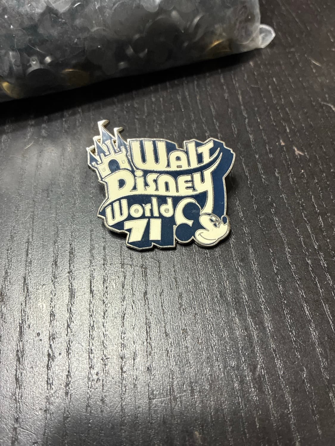 Walt Disney World Classic 1971 Logo with Mickey Mouse and Cinderella Castle front