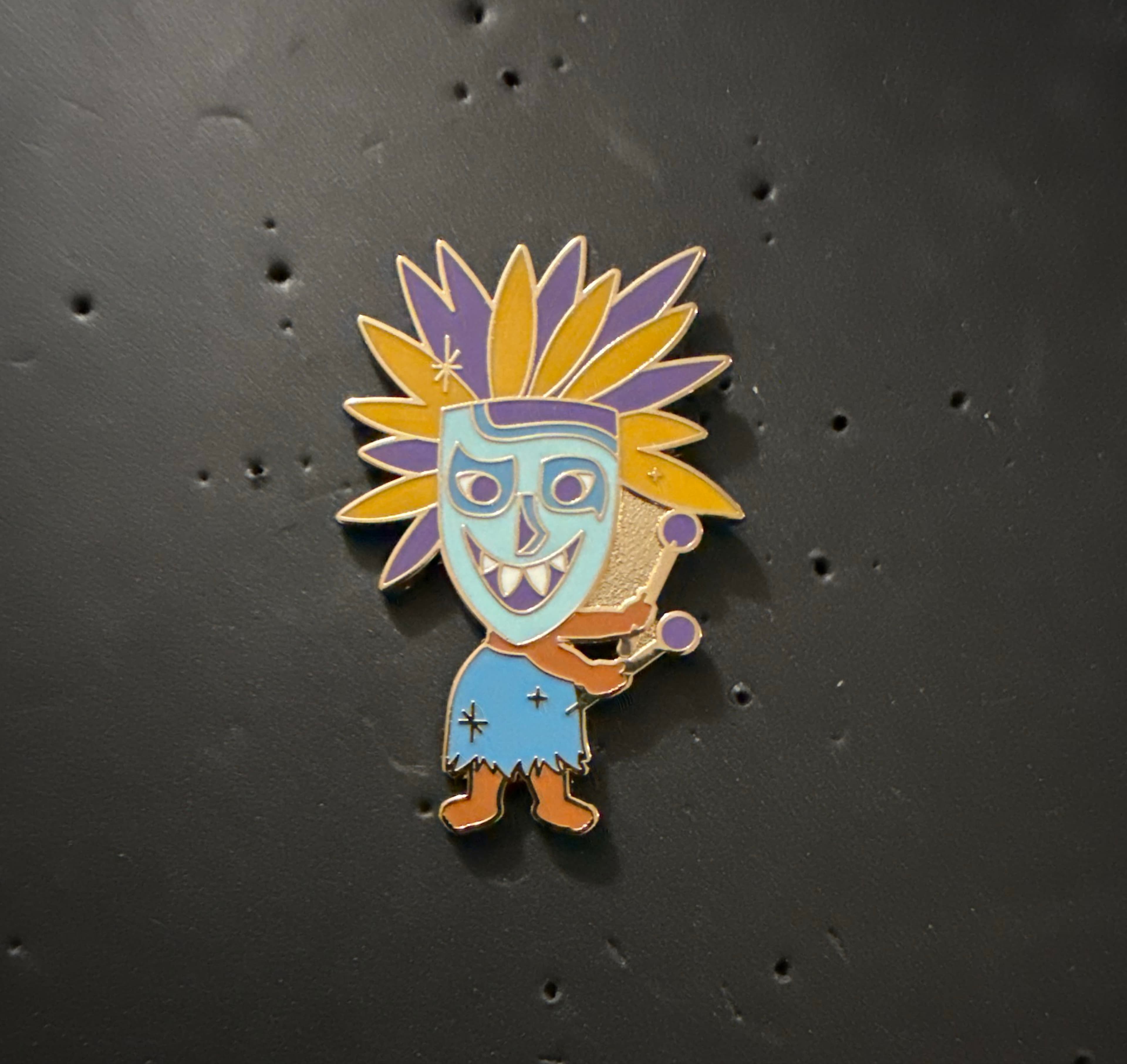 Child with Tiki Mask - It's a Small World - Walt Disney World 50th Anniversary Mystery Pin Collection front