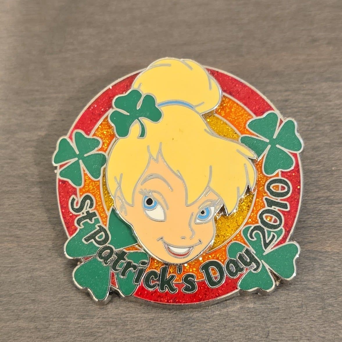 Tinker Bell St. Patrick's Day 2010 3-D Pin front