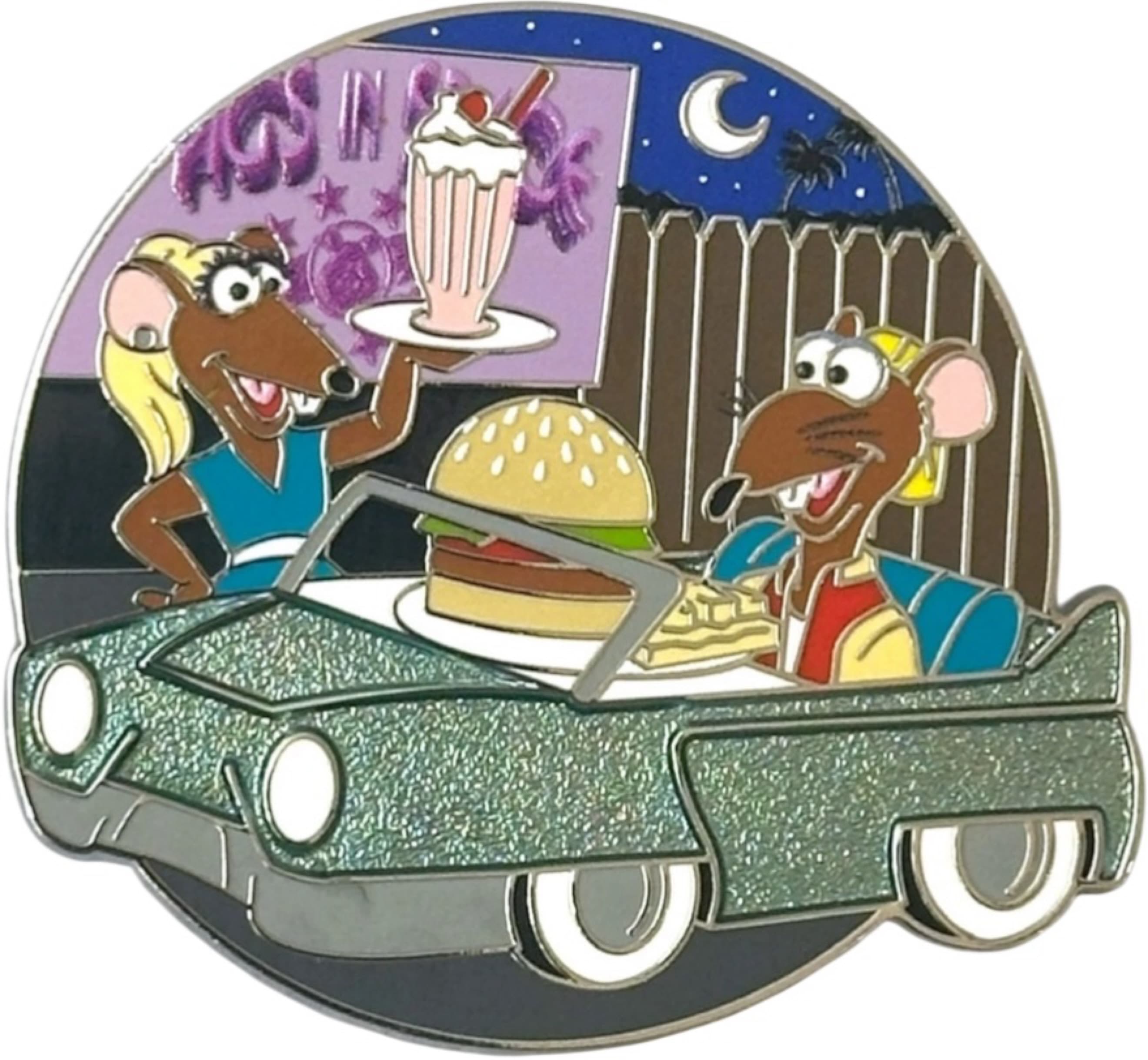 The Muppets Yolanda and Rizzo at Sci-Fi Dine-In Theater front