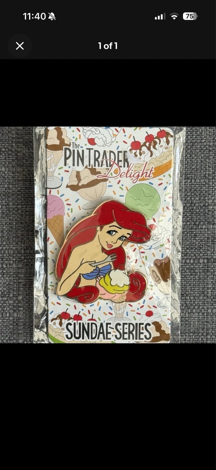 Ariel Pin Trader Delight Sundae Series