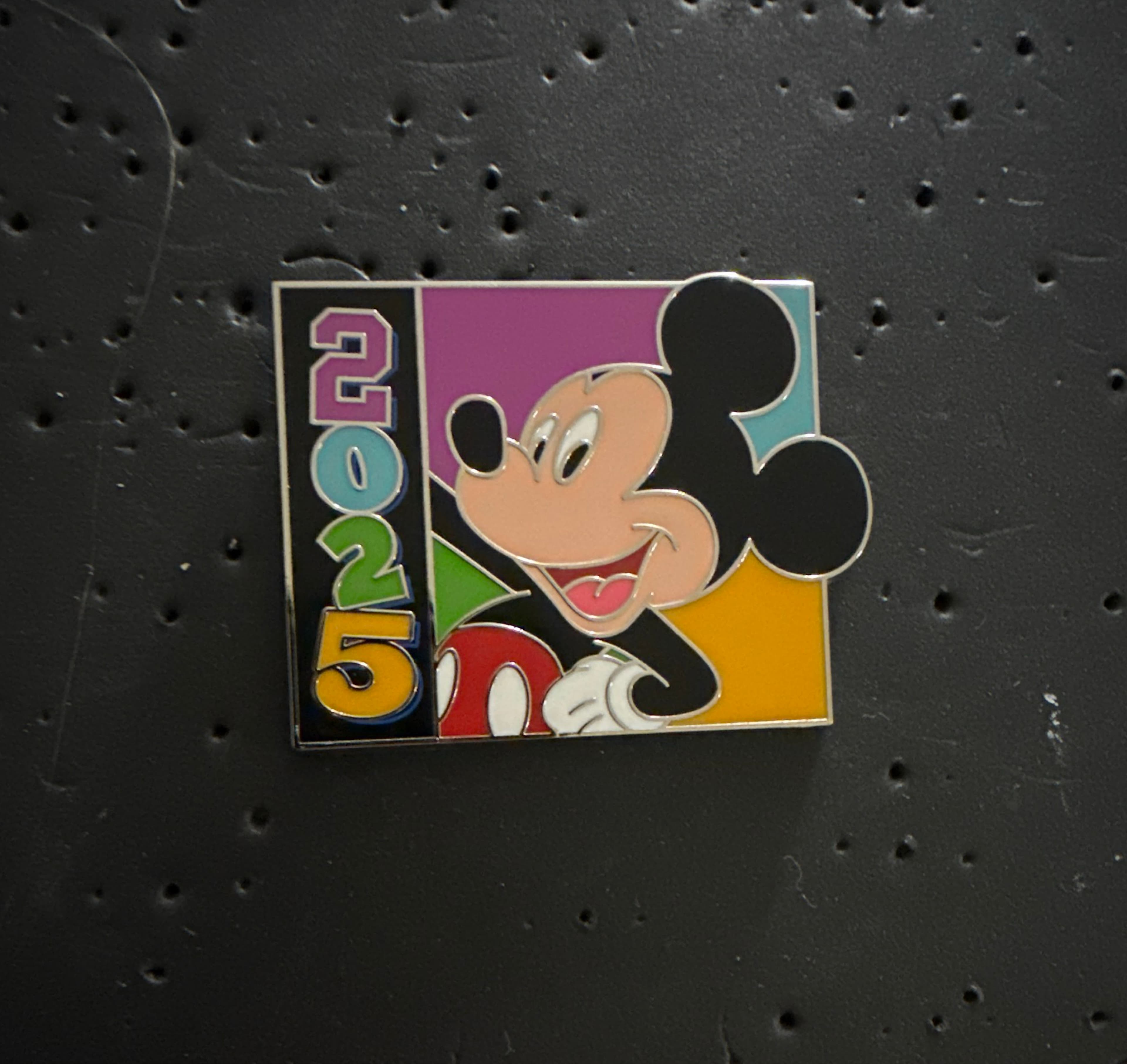 Mickey Mouse 2025 Dated Pin front