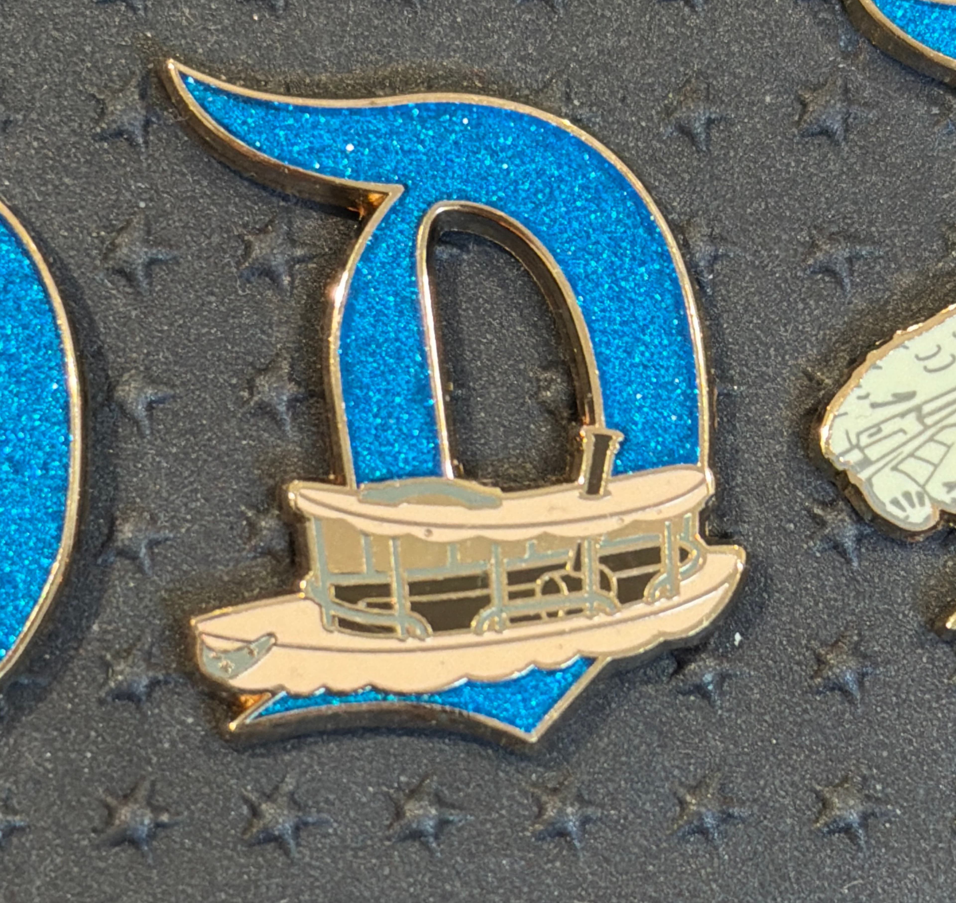Disneyland D Jungle Cruise- 70th Anniversary - Key to Disneyland Glitter Pin front