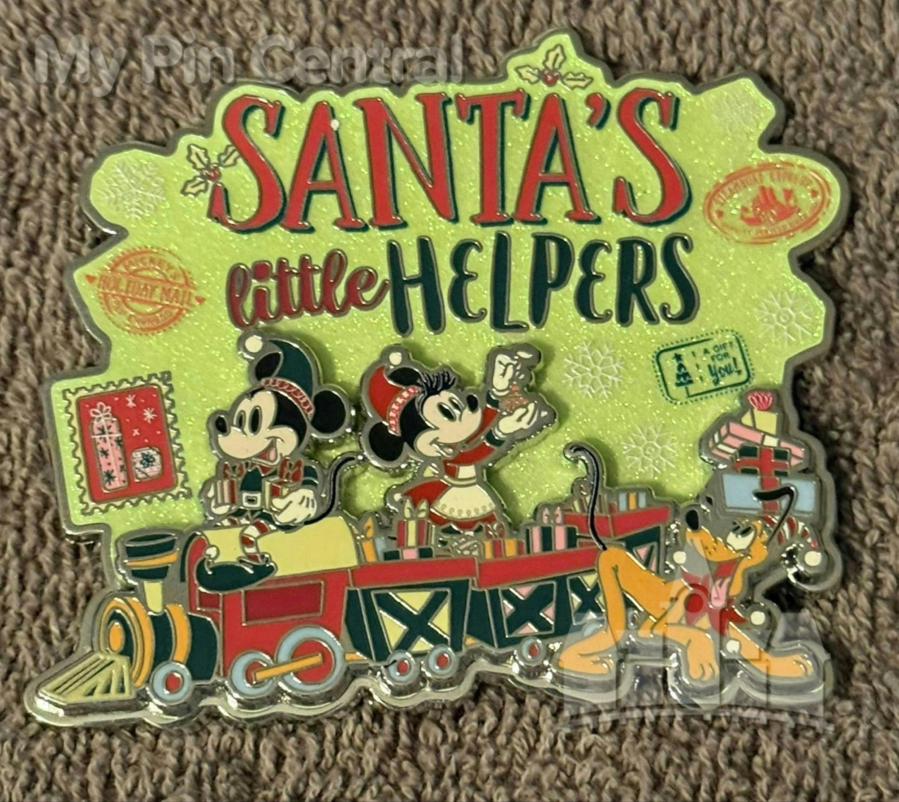 Santa's Little Helpers Train - Mickey Minnie and Pluto front