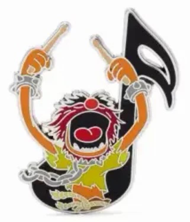 Animal - Muppets - Music Notes - Mystery Pin front