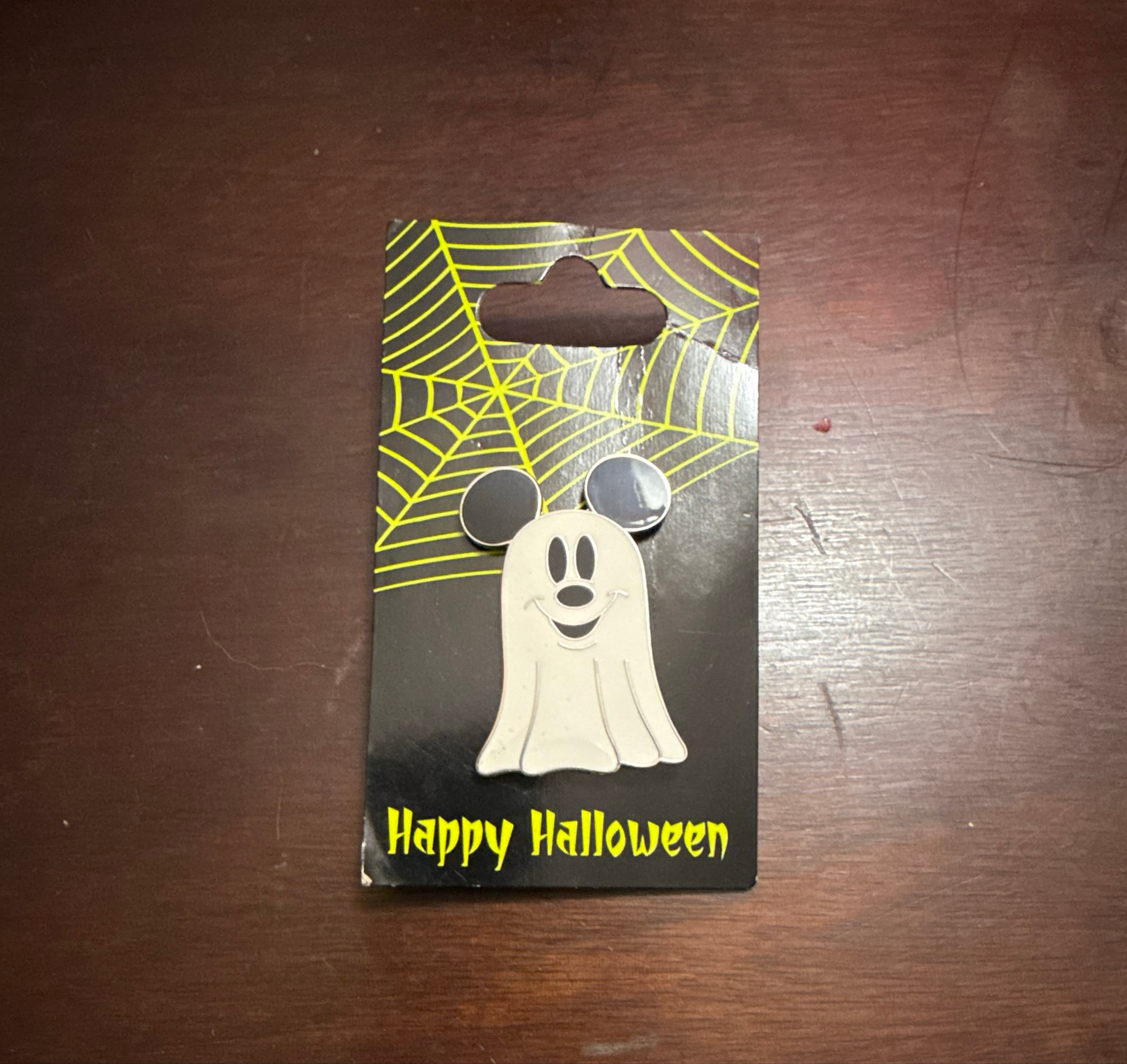 Disney Halloween Pin - Ghost Mickey Mouse front
