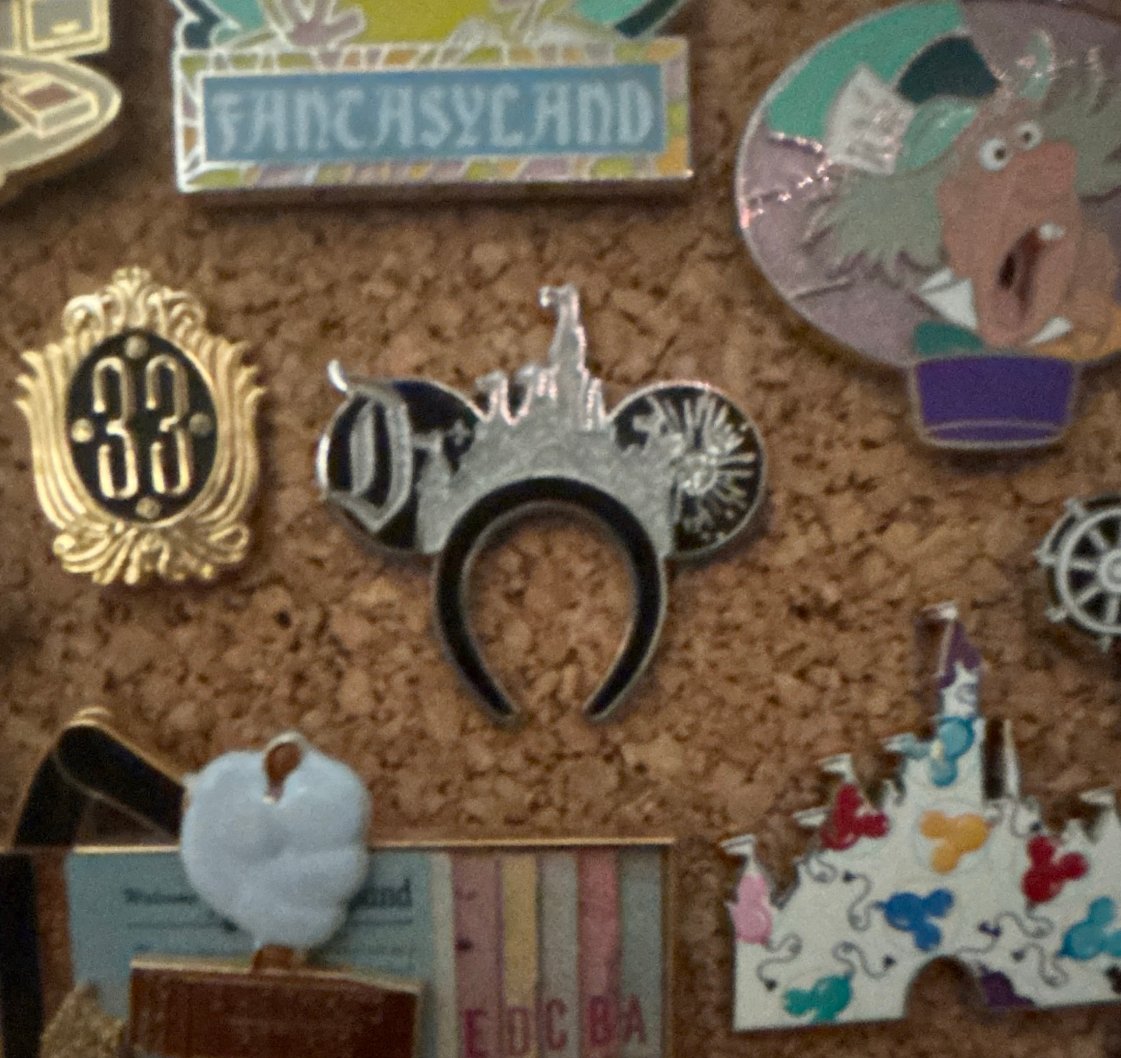 Disneyland Club 33 Logo Members Only Lapel Pin front