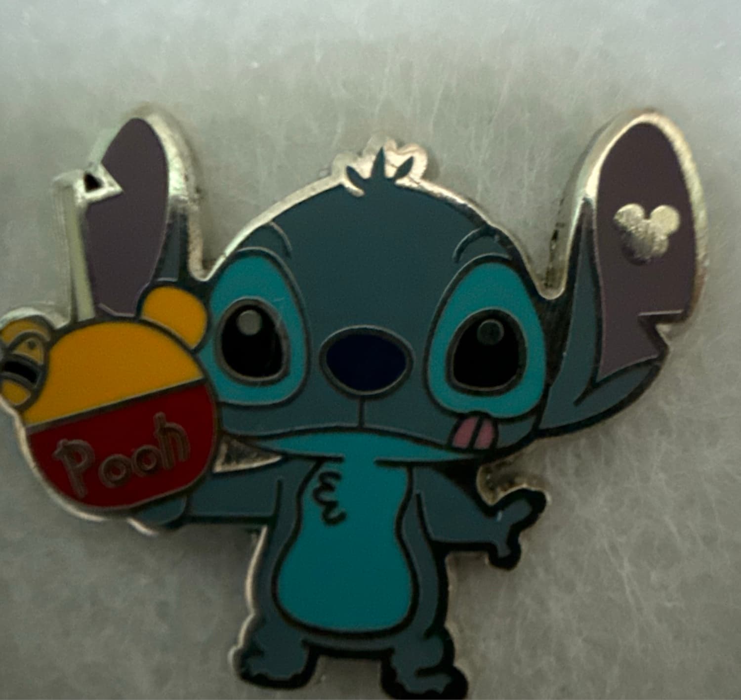 Stitch Pooh Apple Hidden Mickey front