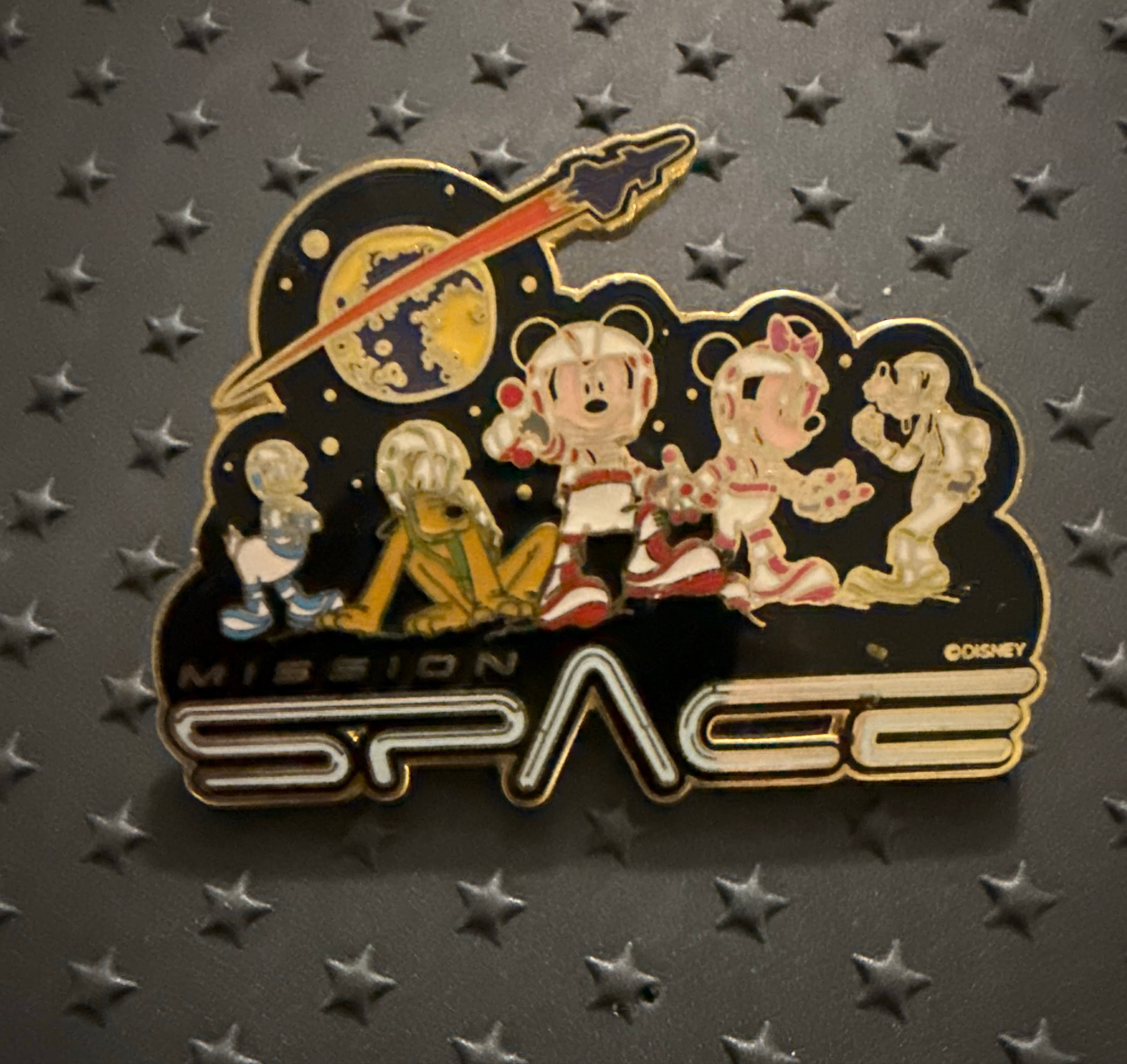 Mission: SPACE Logo with the Fab Five Astronauts front