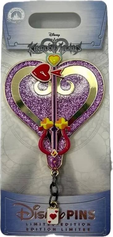 Lady Luck Alice Kingdom Hearts Keyblade Pin front