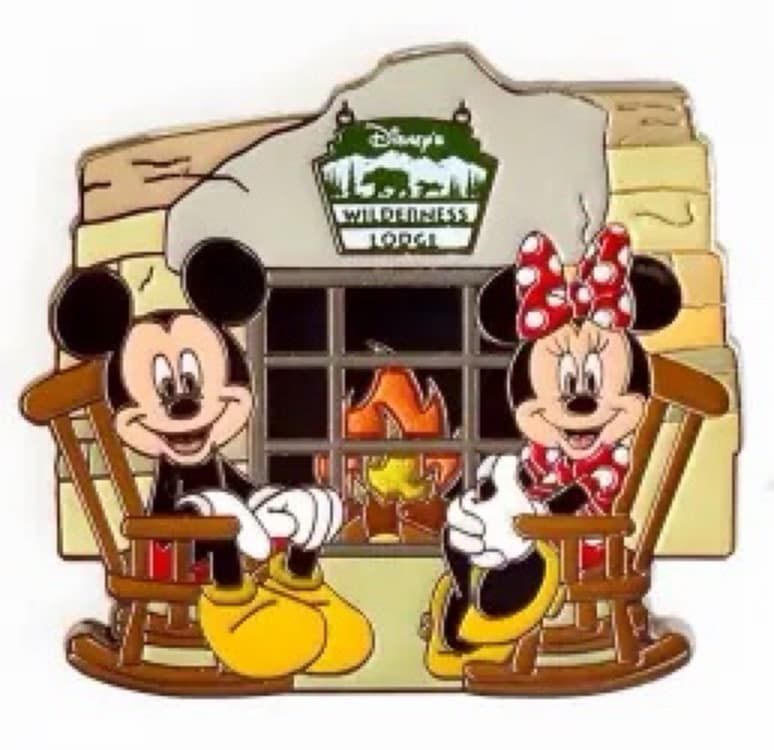 Mickey and Minnie at Disney's Wilderness Lodge front