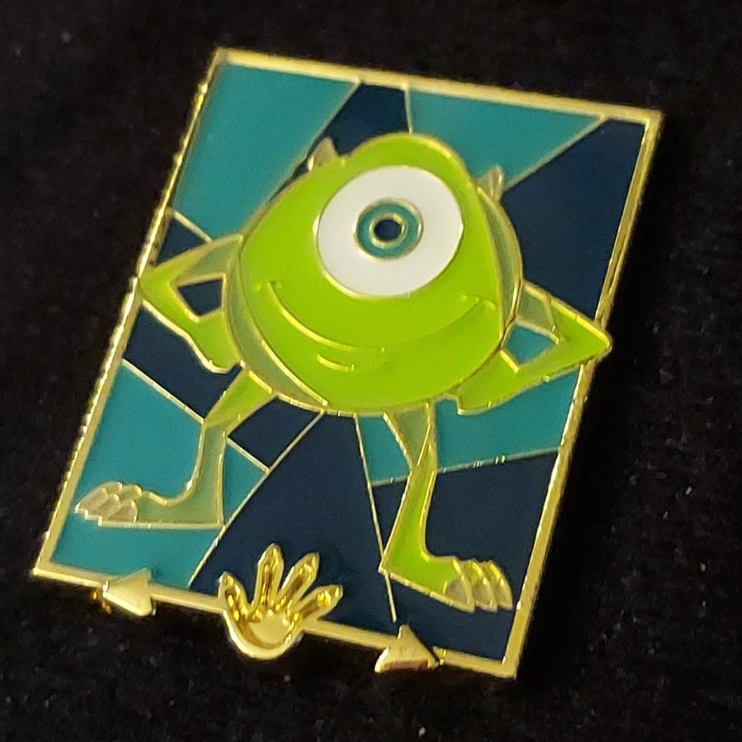 Mike Wazowski - Loungefly Pixar Stained Portraits Blind Box Pin front